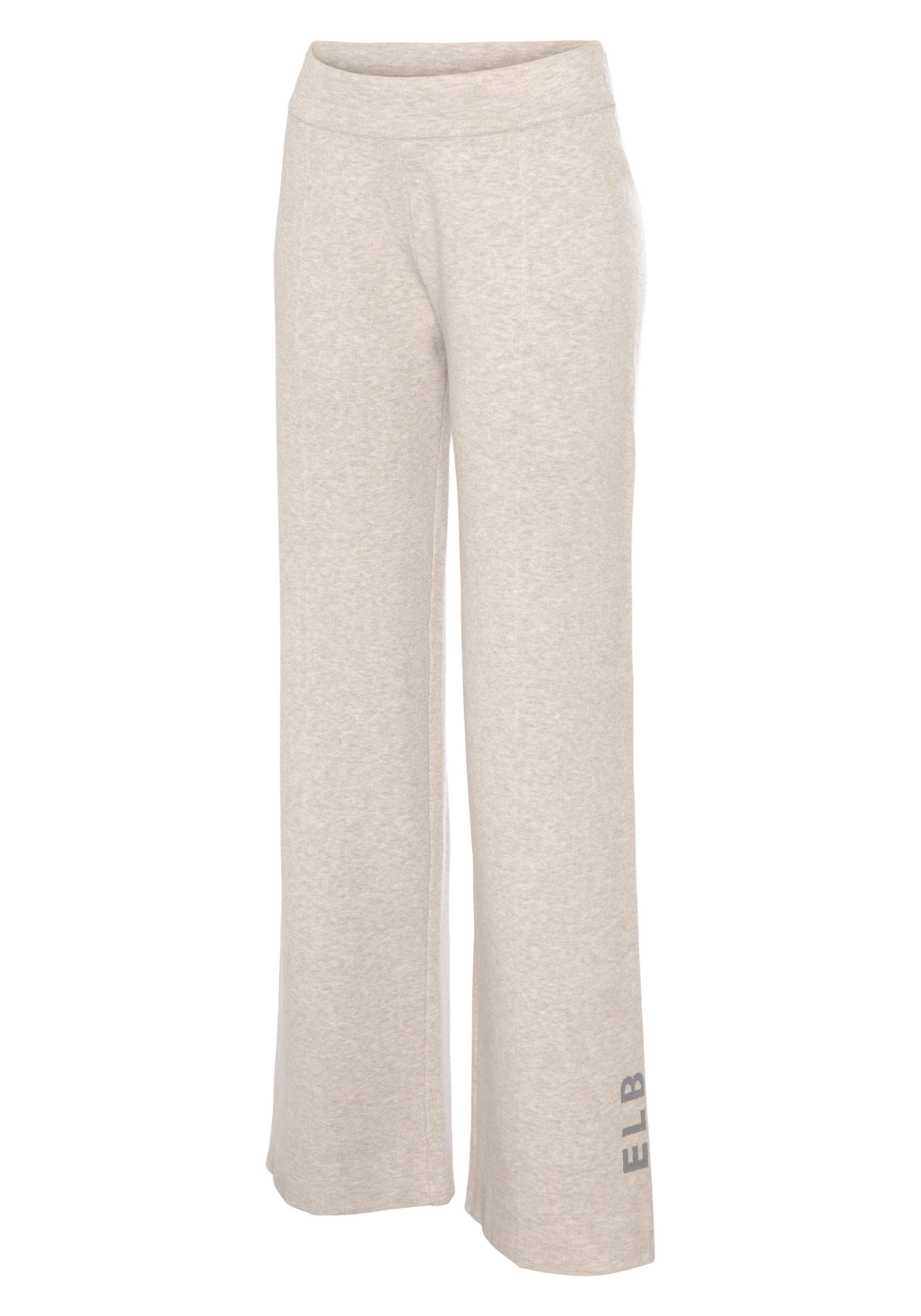 Elbsand Strickhose »-Loungehose«, mit weitem Bein, Loungewear