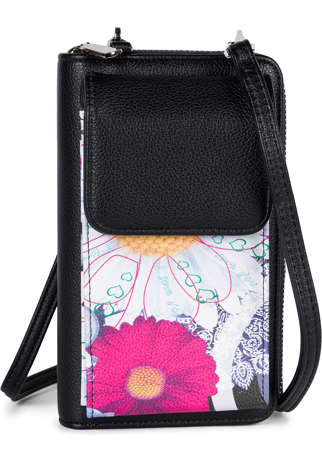 styleBREAKER Mini Bag »Mini Bag Ethno Blumen Blüten - RFID Schutz«