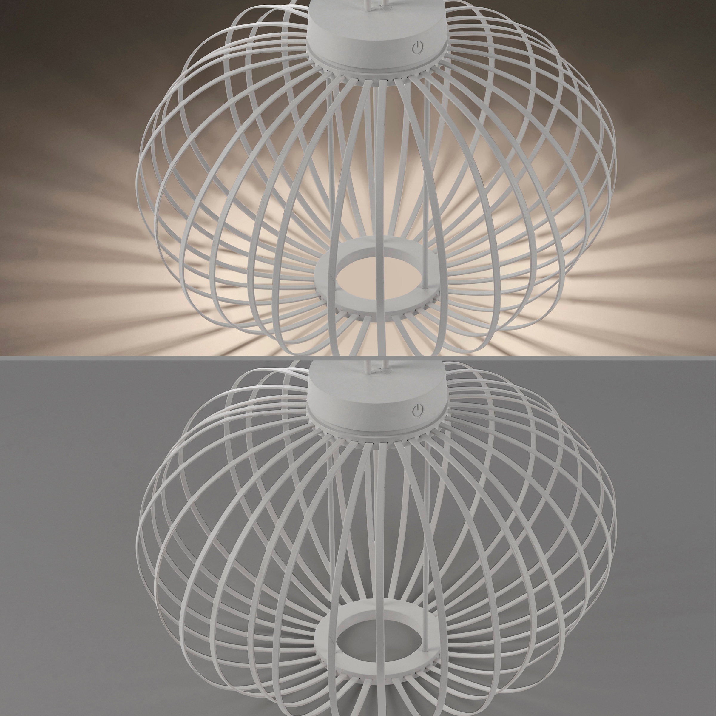 JUST LIGHT Pendelleuchte »AKUBA«, 1 flammig, Leuchtmittel LED-Modul | LED fest integriert, Akkuleuchte