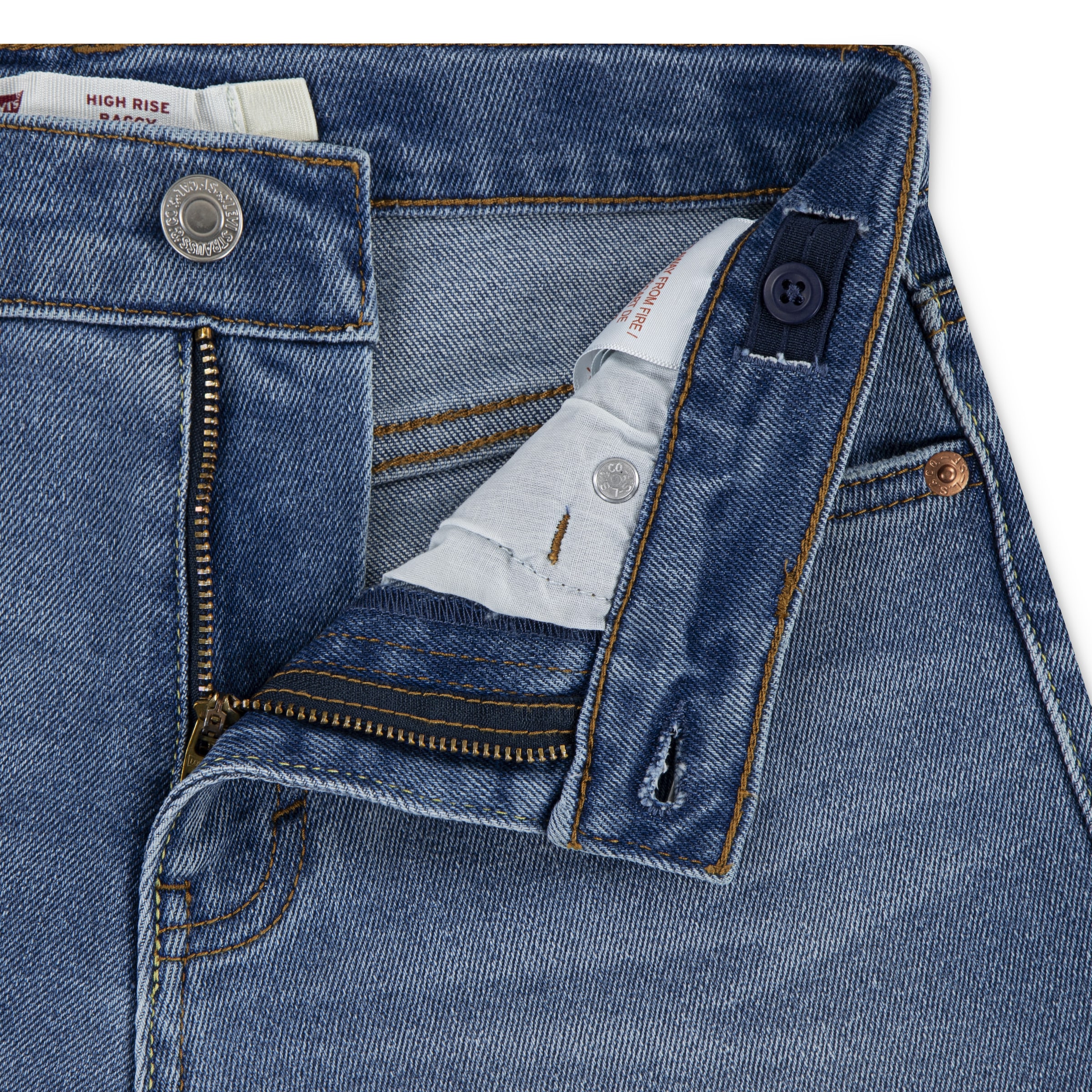 Levi's® Kids High-waist-Jeans »LVG HIGH RISE BAGGY«, mit softem Griff