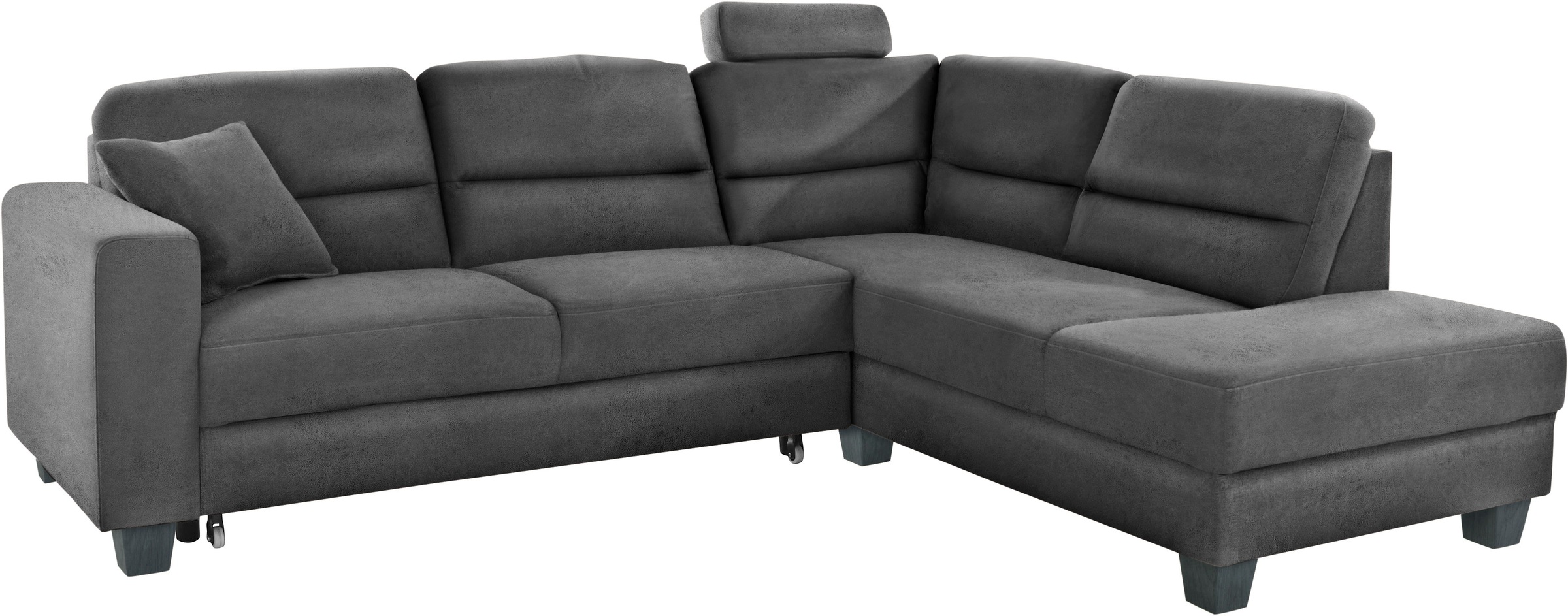TRENDMANUFAKTUR Ecksofa »Chamber, zeitlos & elegant, bequem, L-Form«, inklusive einer Kopfstütze, wahlweise mit Schlaffunktion