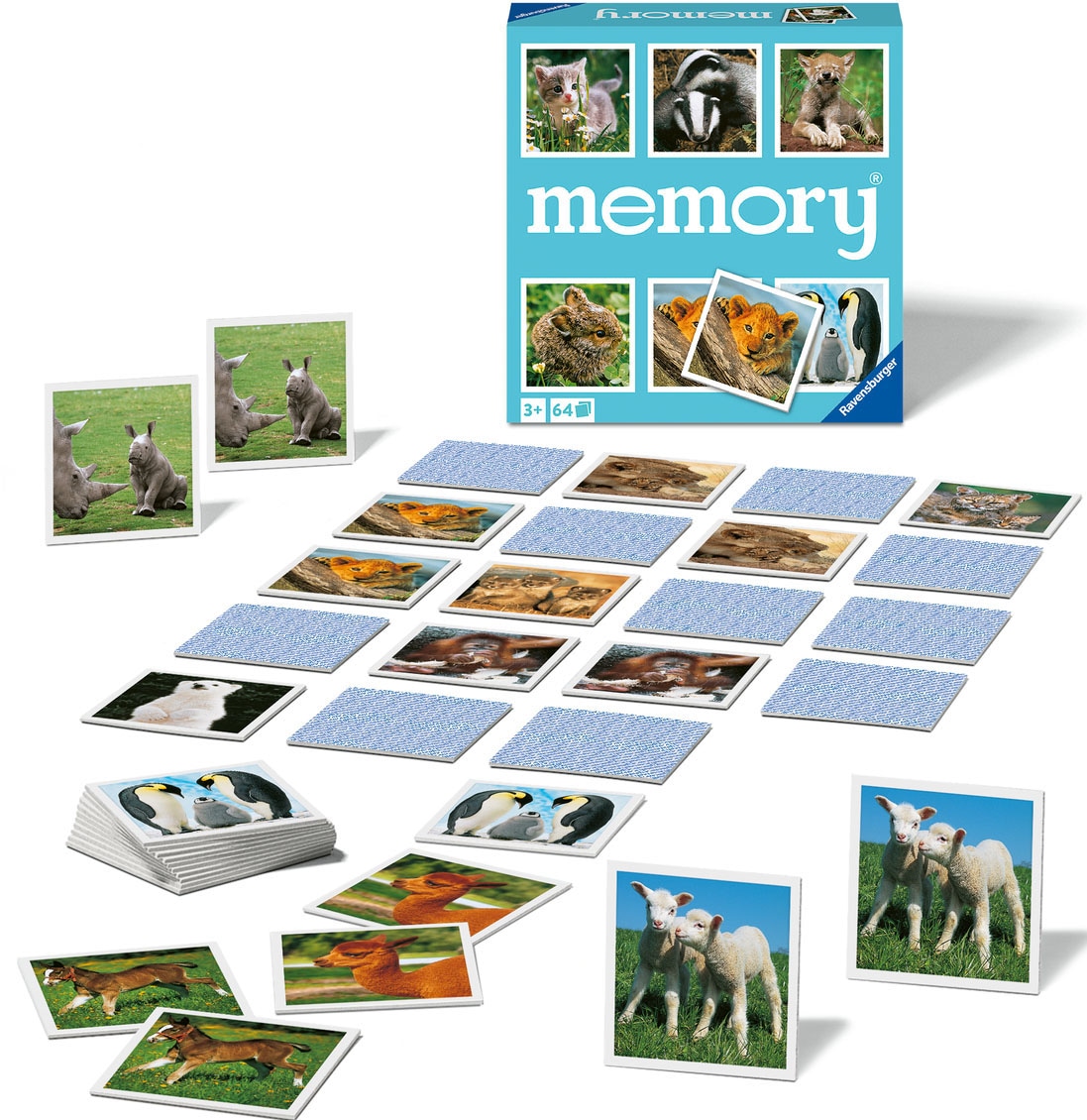 Spiel »memory® Tierkinder«, Made in Europe; FSC® - schützt Wald - weltweit