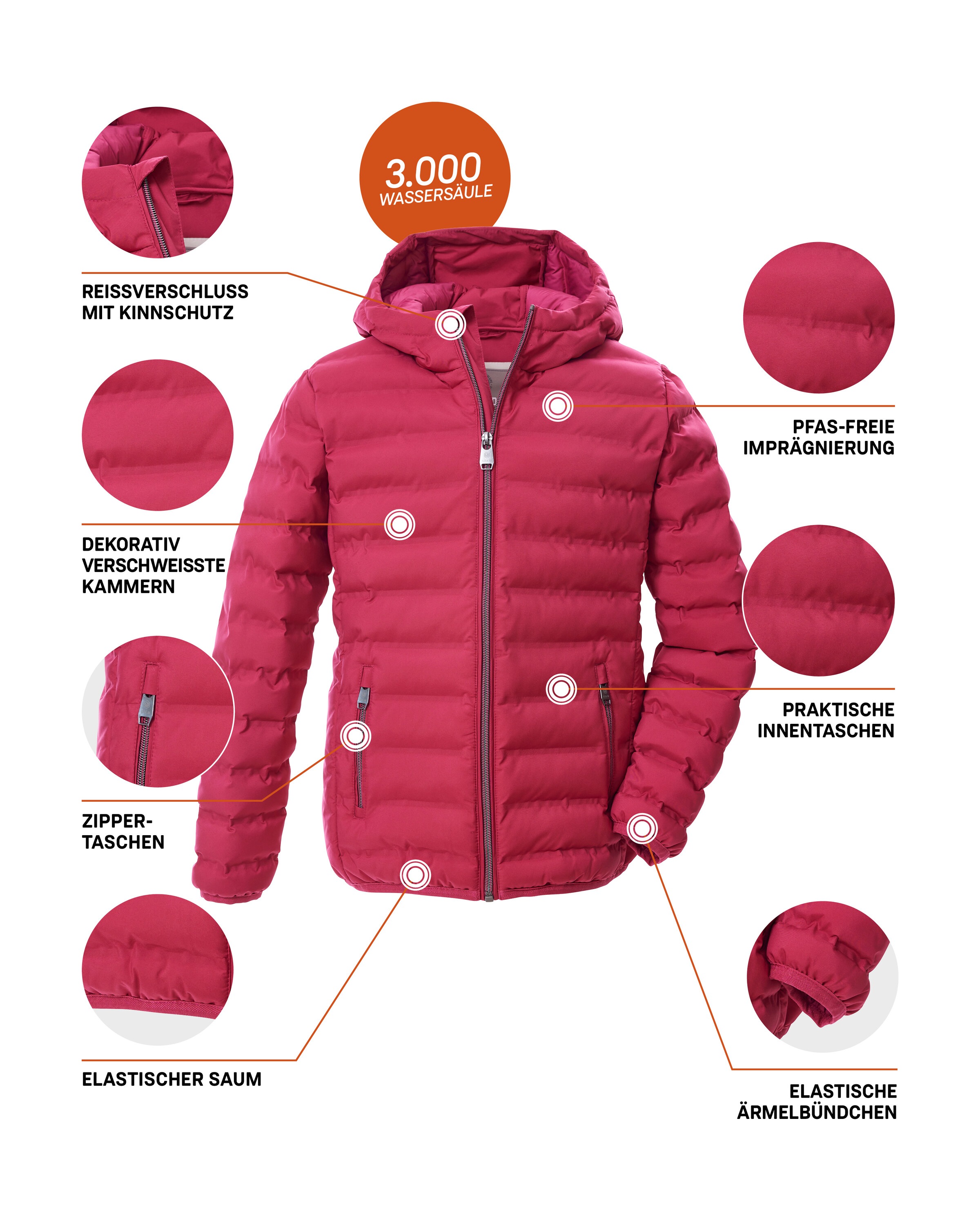 G.I.G.A. DX by killtec Steppjacke »Mädchen Steppjacke OOGW 2«, Leichte. winddichte Mädchen Steppjacke, wasserabweisend