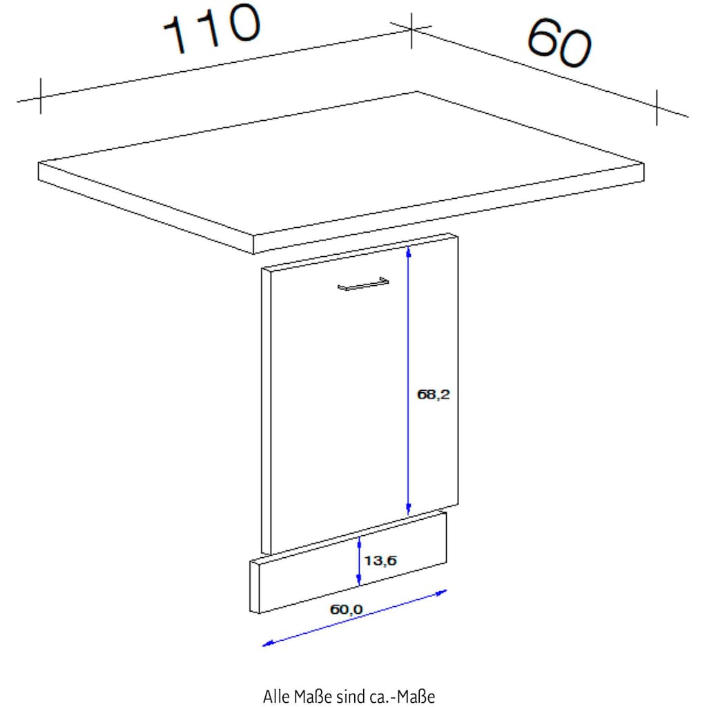 Flex-Well Frontblende »Florenz«, (Set, 3 St.)