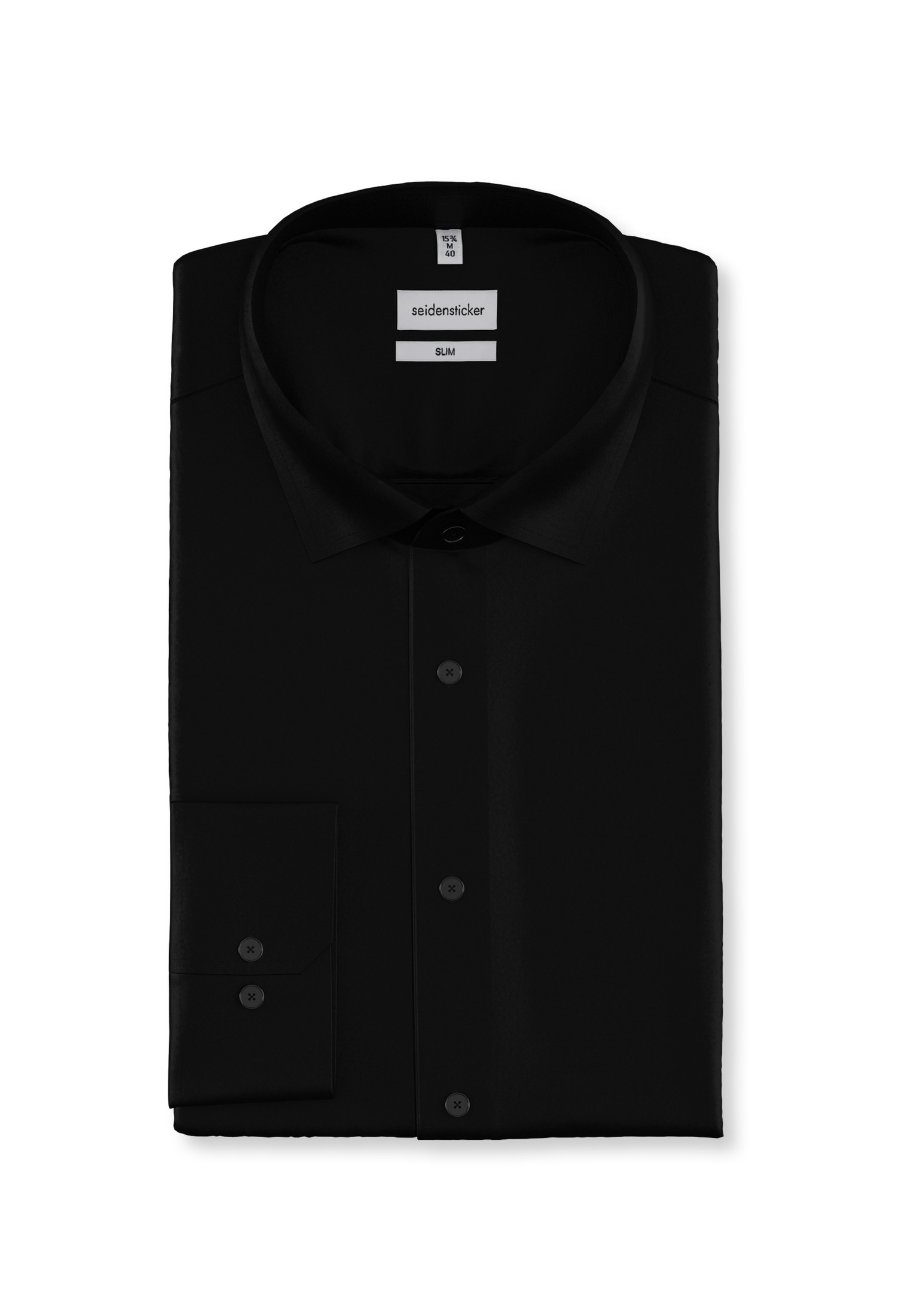 seidensticker Businesshemd »Schwarze Rose« Shaped 1/1 Kentkragen Uni