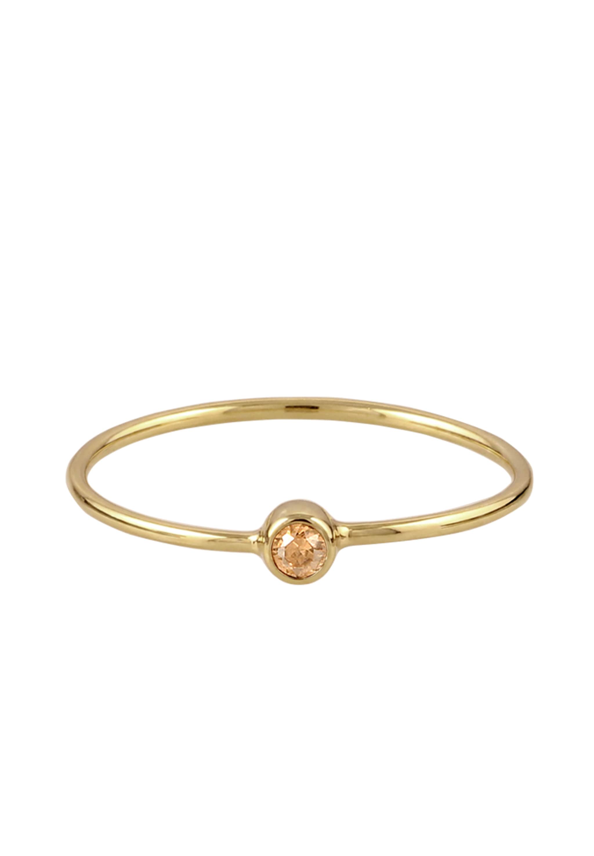 Elli Silberring »Ring Stacking Kristalle 925 Silber Vergoldet«