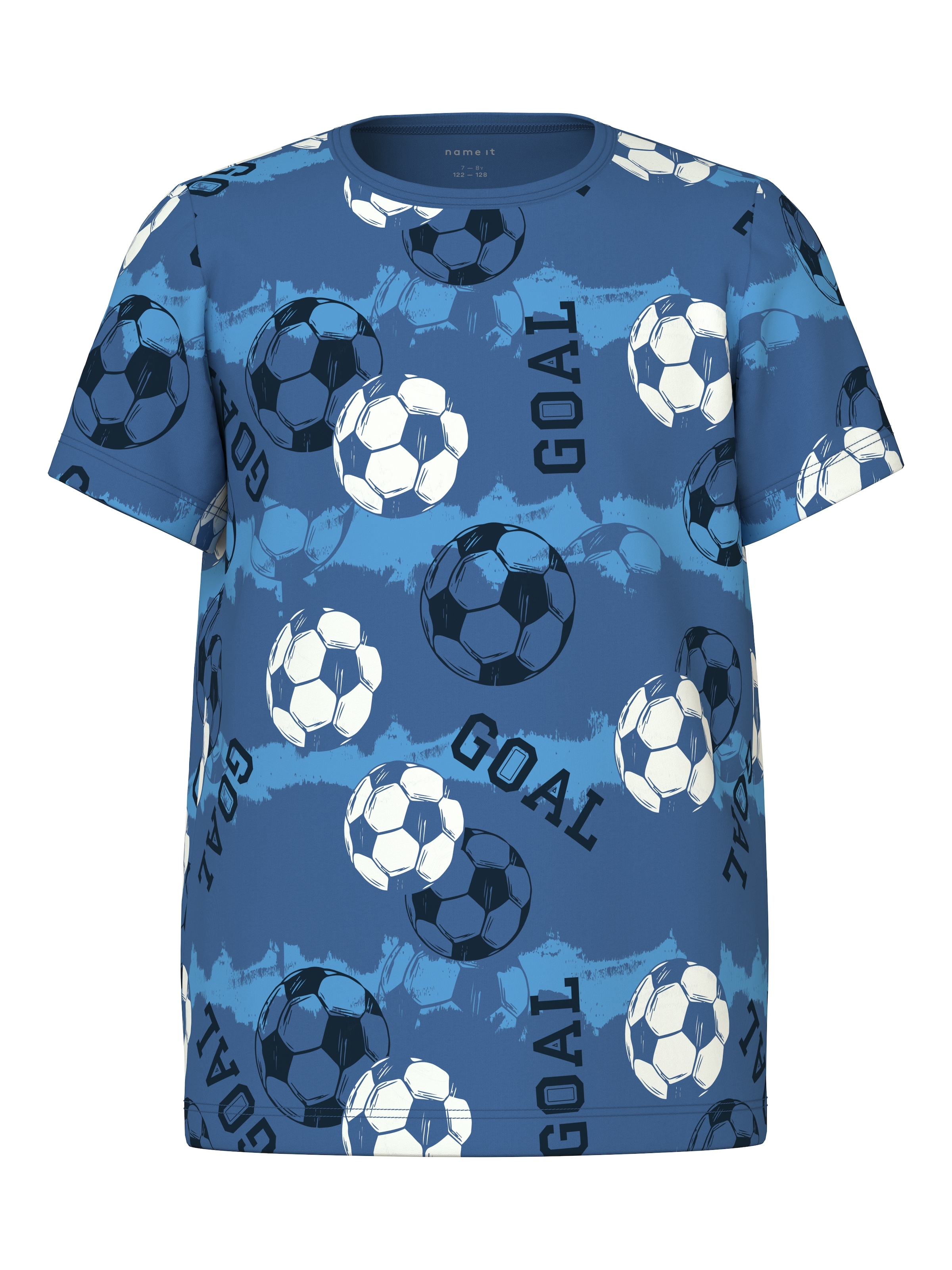 Name It Schlafanzug »NKMNIGHTSET SS DELFT FOOTBALL NOOS« Set,  Baumwollmischung, Stretch, Fussball Print
