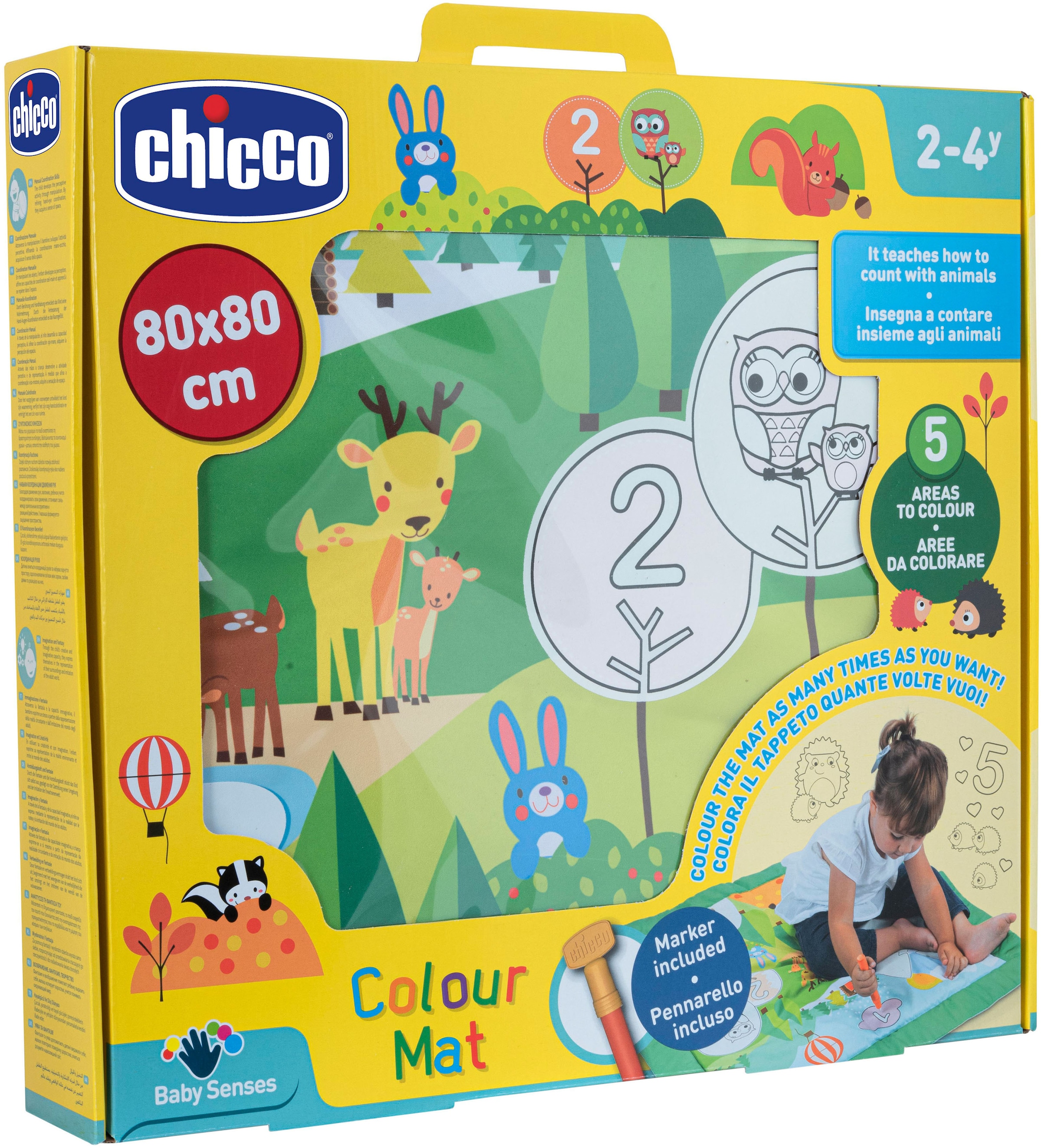 Chicco Kreativset »Bemalbare Zahlenspieldecke«