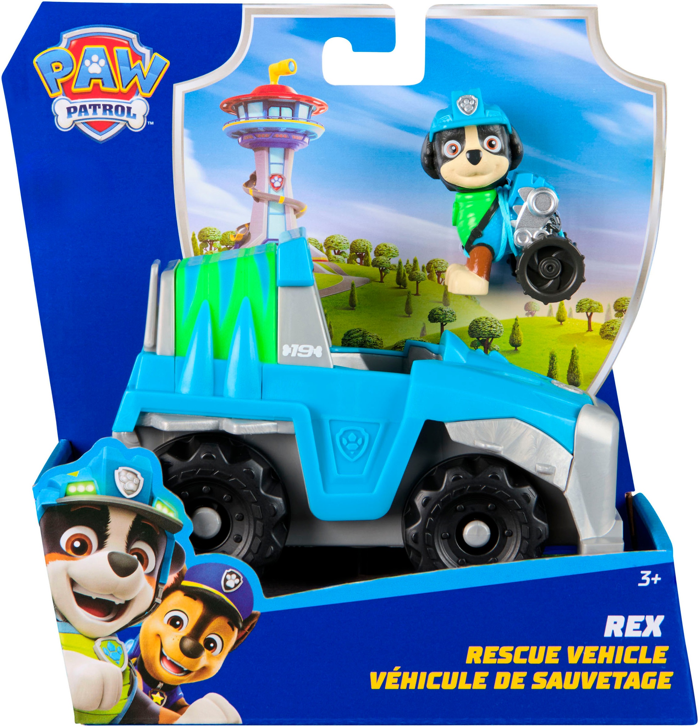 Spin Master Spielzeug-Auto »PAW Patrol, Sust. Basic Vehicle Rex«, zum Teil aus recycelten Material
