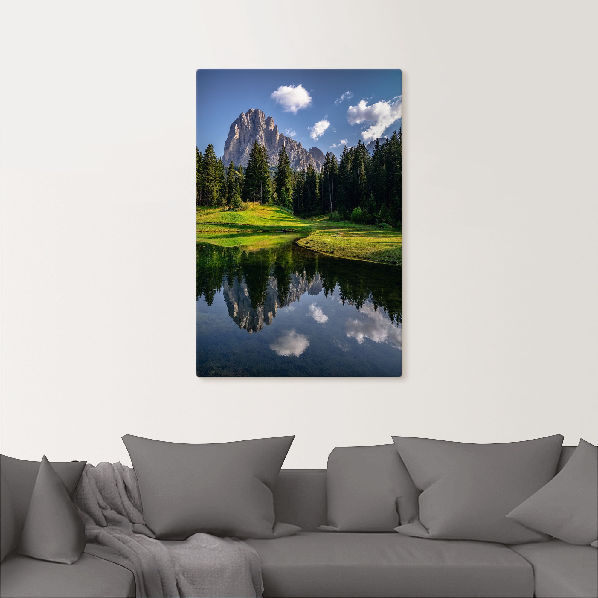 Artland Wandbild »Sommer in Südtirol«, Berge & Alpenbilder, (1 St.), als Alubild, Leinwandbild, Wandaufkleber oder Poster in versch. Größen