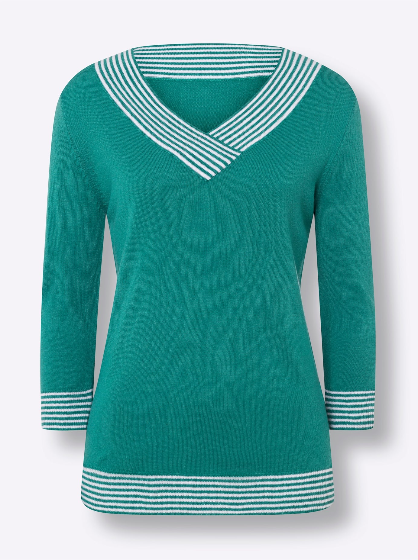 Classic Basics 3/4 Arm-Pullover »V-Pullover«