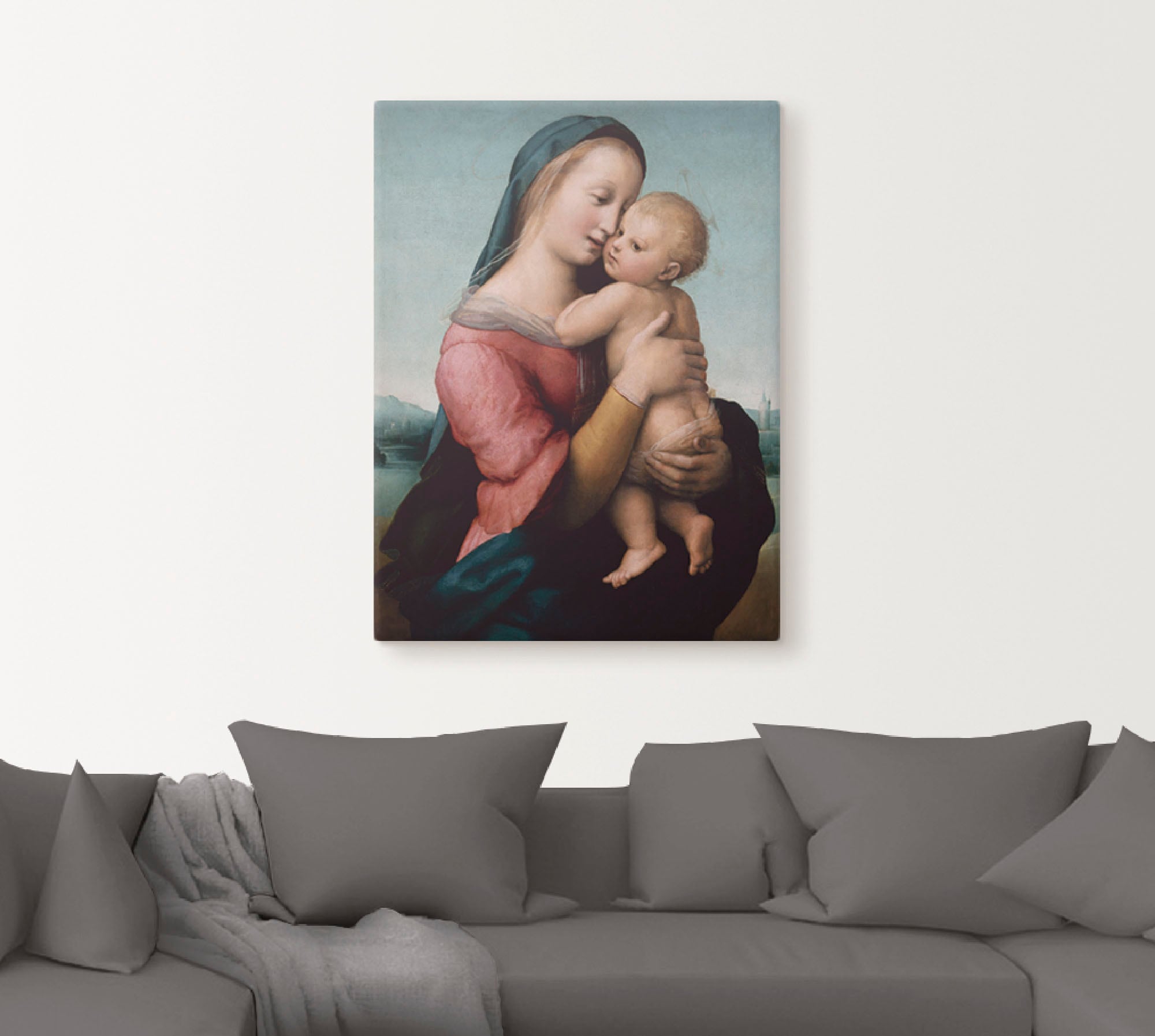 Artland Leinwandbild »Die Madonna Tempi. Um 1507«, Gruppen & Familien, (1 St.), auf Keilrahmen gespannt
