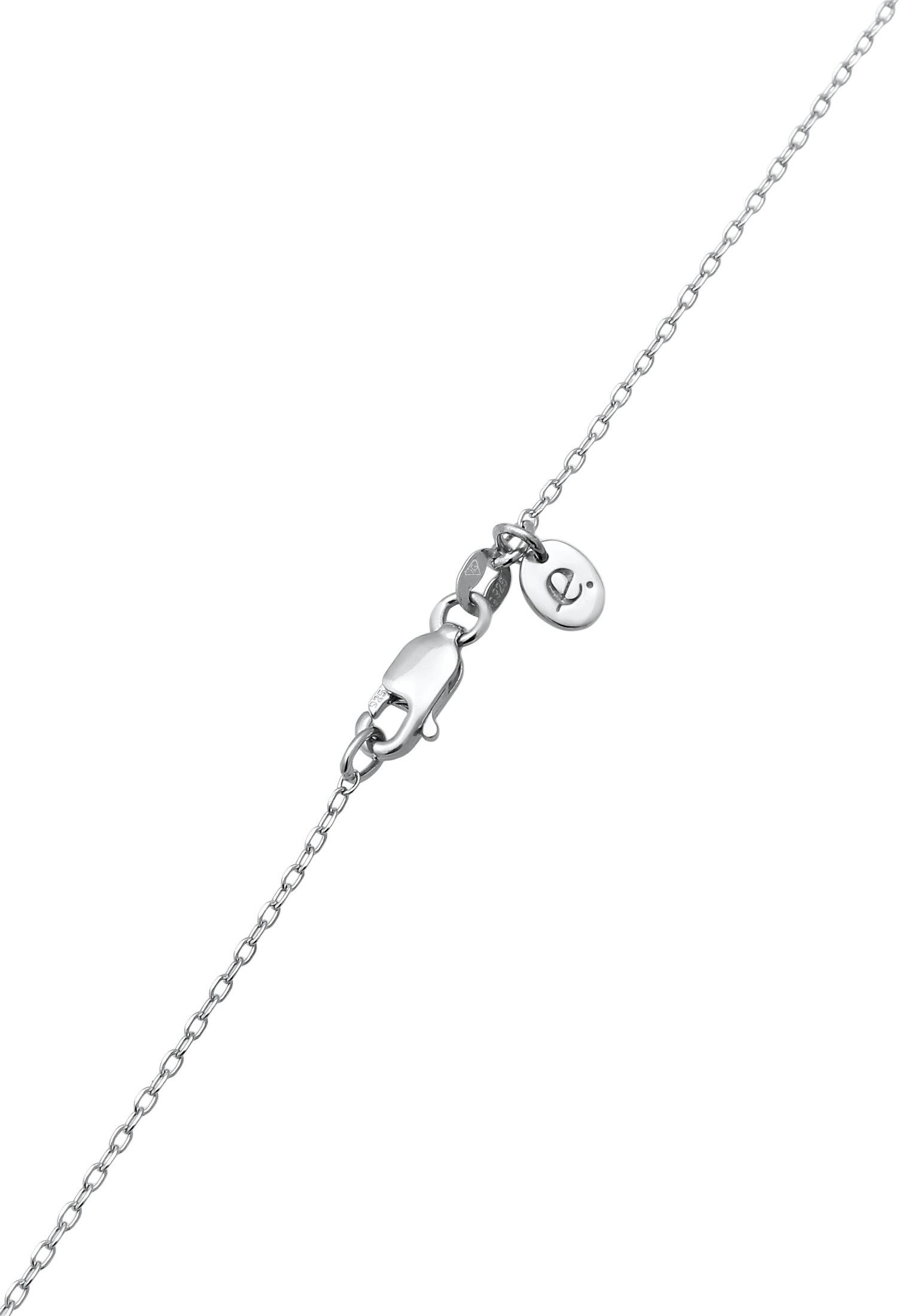 Elli Premium Silberkette »Halskette Tropfen Zirkonia Synthetischer Smaragd 925 Sterling Silber«