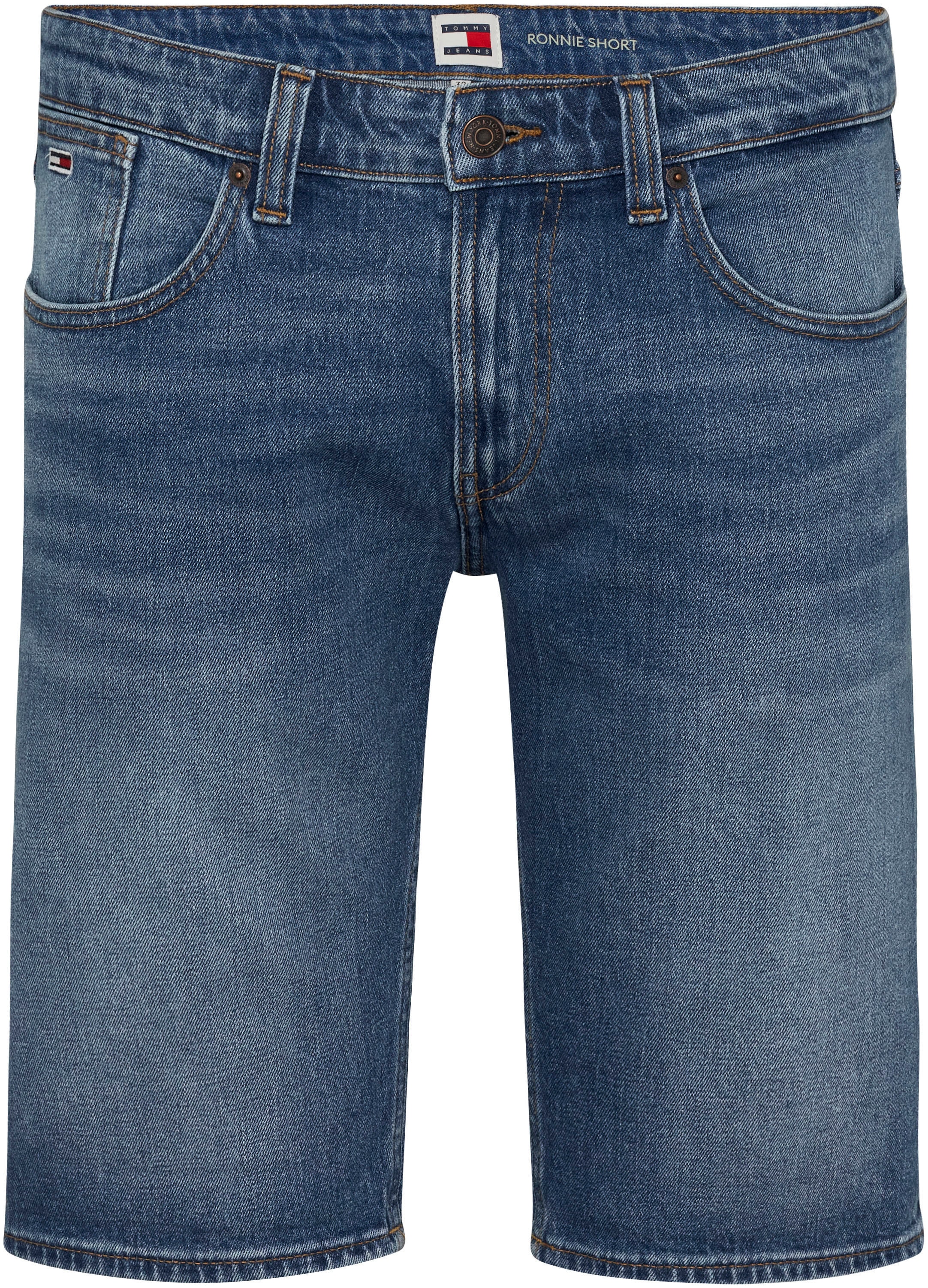Tommy Jeans Plus Jeansshorts »PLUS RONNIE SHORT«, Große Größen, mit Used-Effekten