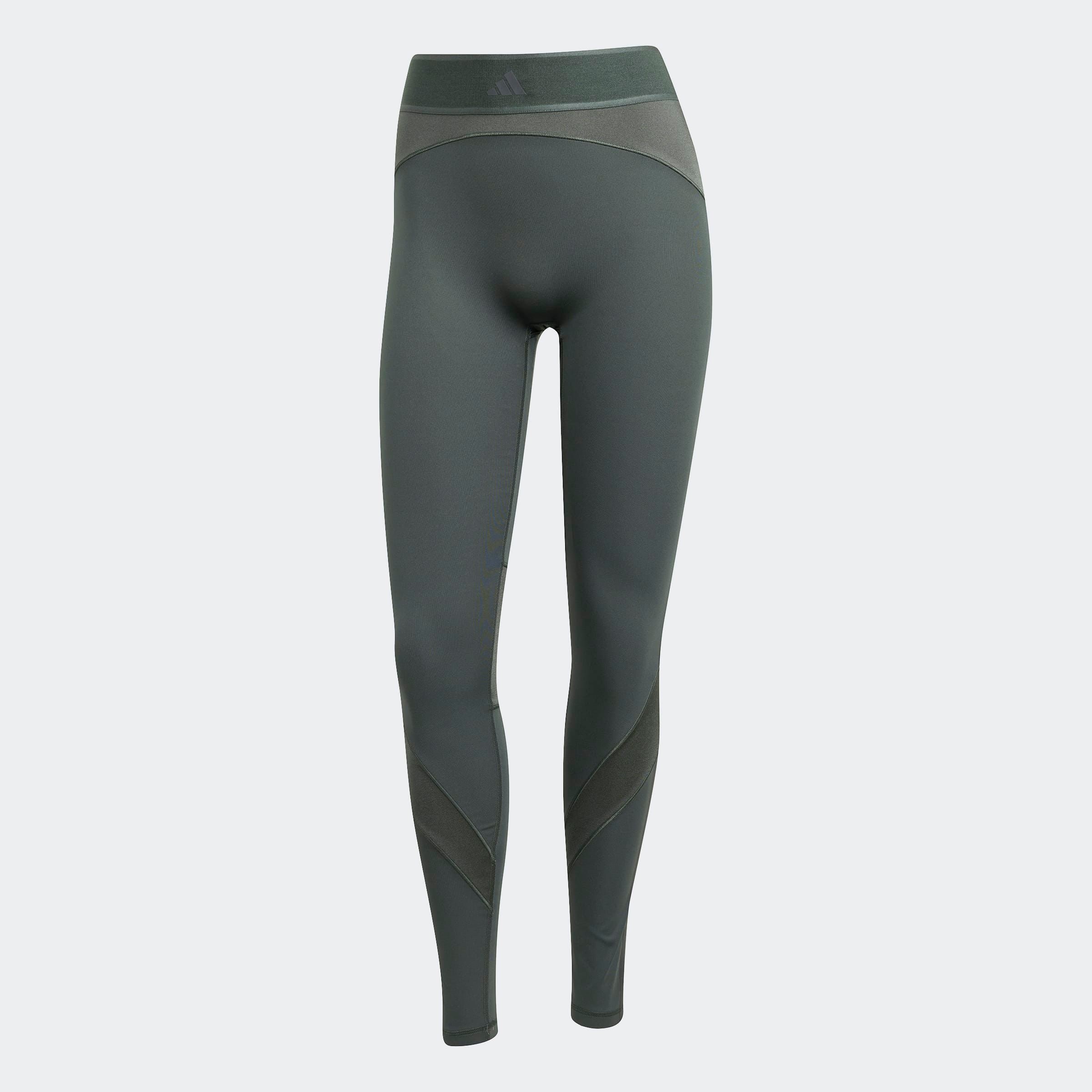 adidas Performance Trainingstights »HYPERGLAM SHINE FULL-LENGTH LEGGINGS«  sportlicher Mix aus glänzendem und mattem Material, mit Jacquard-Bund