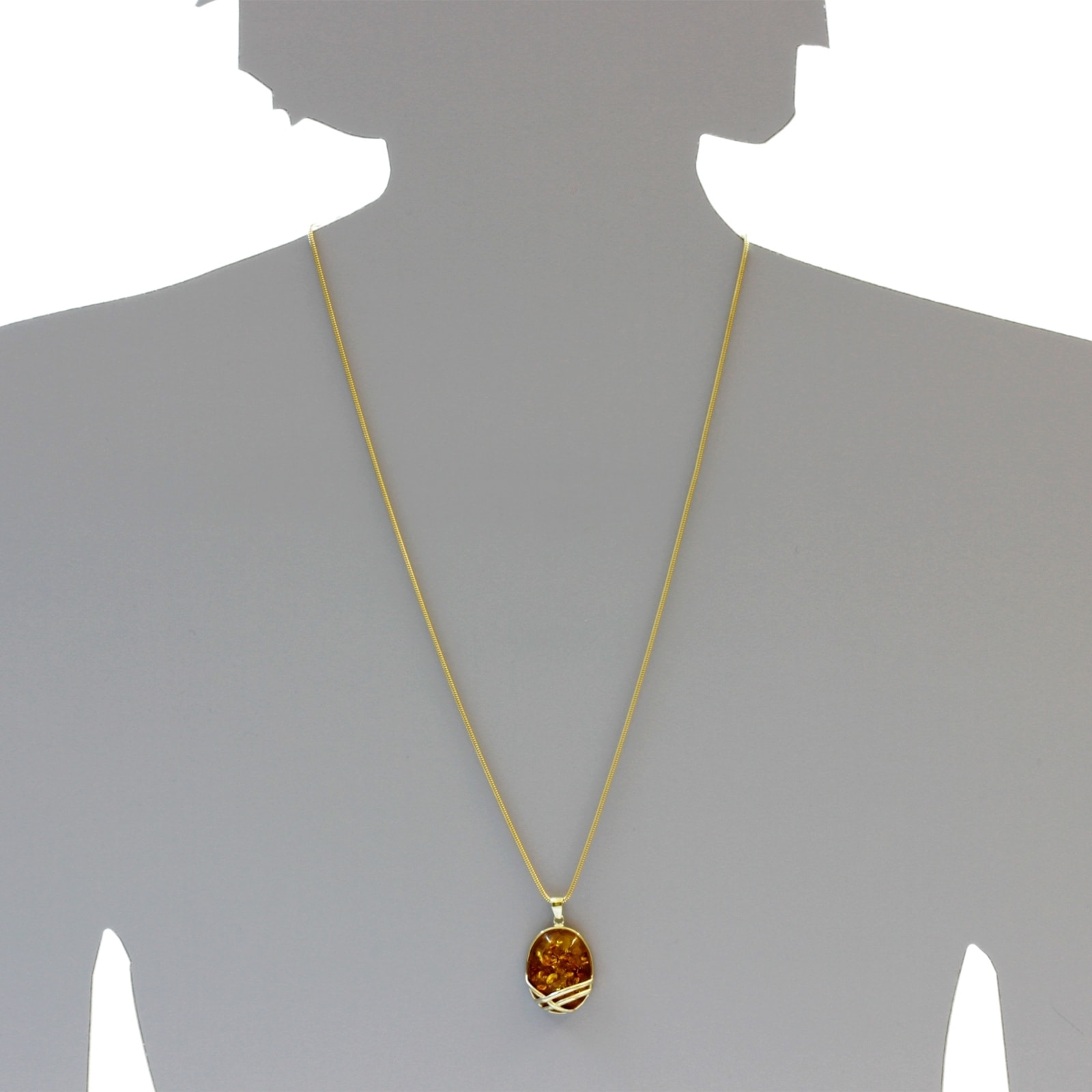 OSTSEE-SCHMUCK Kettenanhänger »- Hedra - Gold 333/000 - Bernstein«