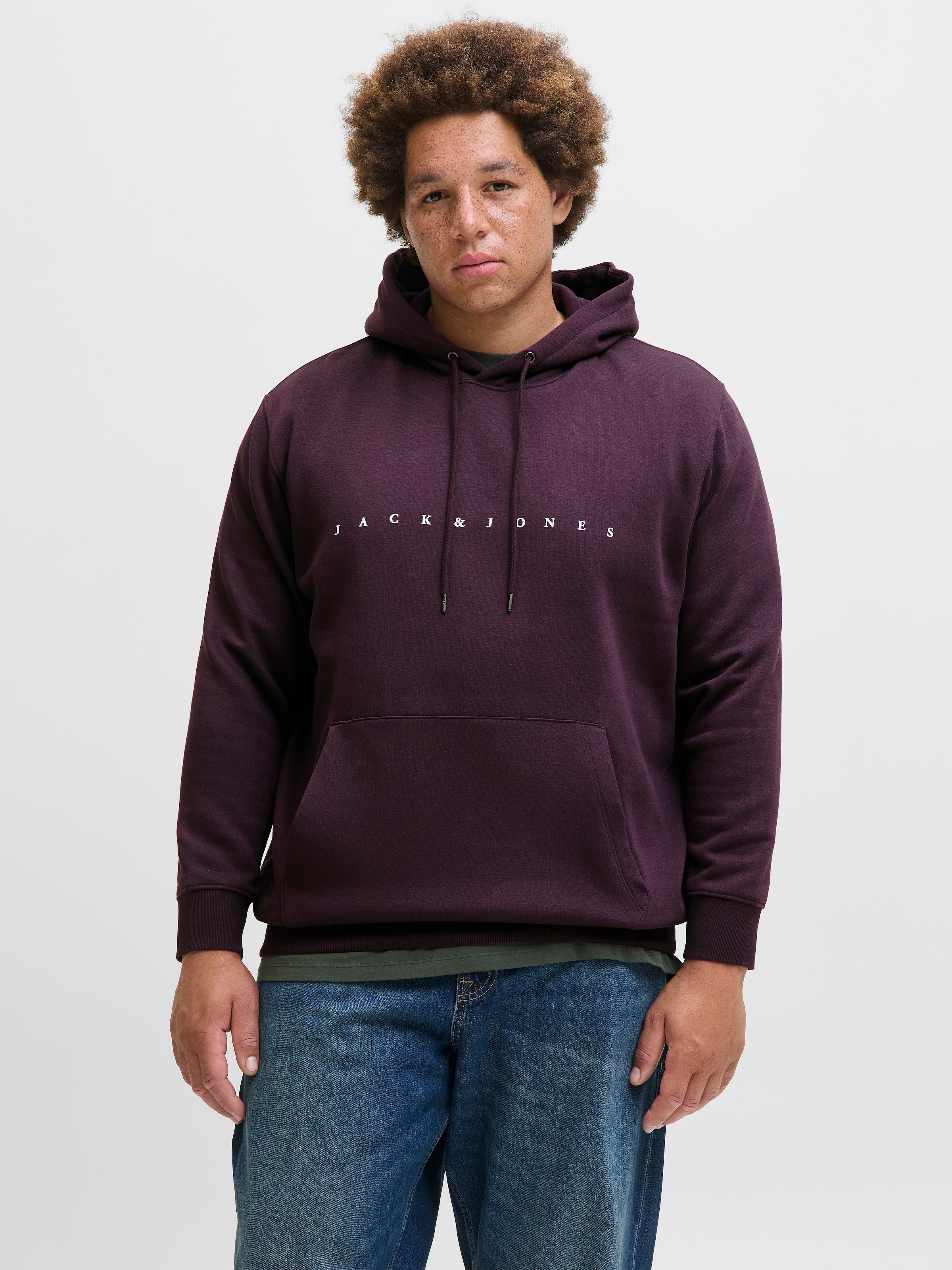 Jack & Jones PlusSize Kapuzensweatshirt »JJESTAR JJ SWEAT HOOD NOOS PLS«, mit Kängurutasche