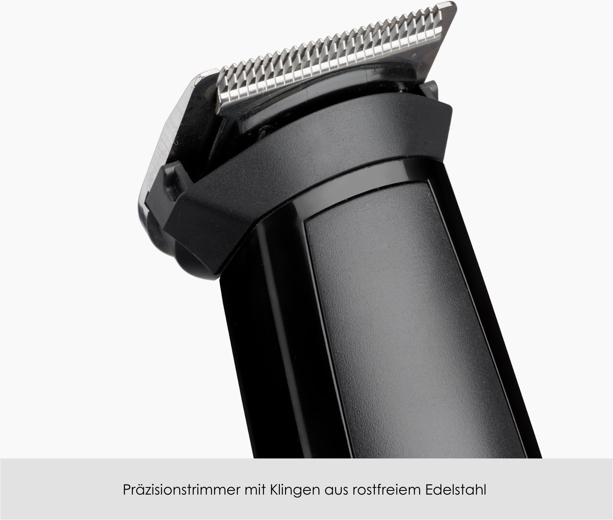 BaByliss Multifunktionstrimmer »BaByliss 6-in-1 Multigrooming Trimmer, Edelstahlklingen, MT725E« 6 Aufsätze 6 Stylingfunktionen, 4 Kammaufsätze, kabelloses Grooming-Set