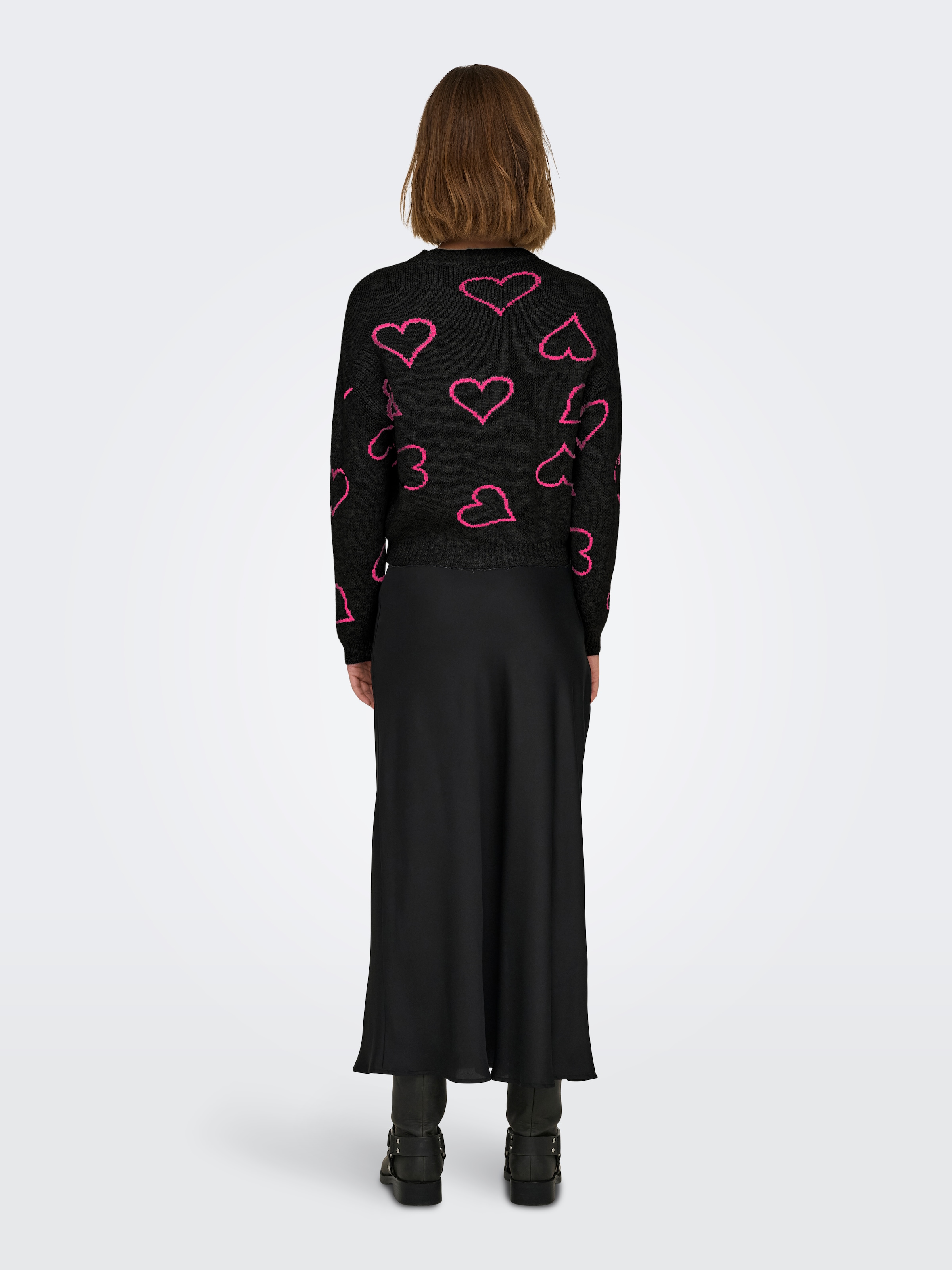 ONLY Rundhalspullover »ONLHAPPIE LS HEART O-NECK KNT«
