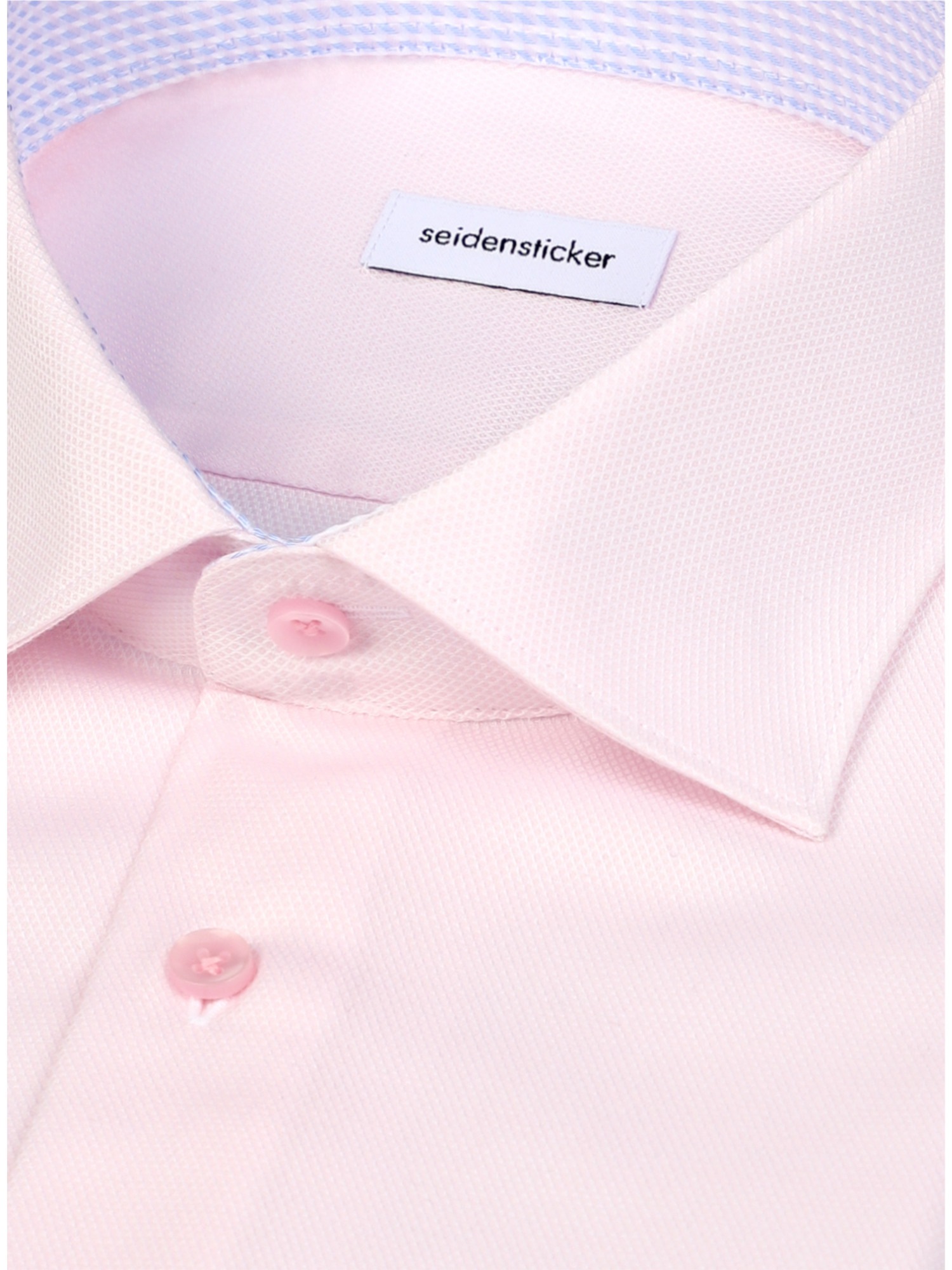 seidensticker Businesshemd »Schwarze Rose« Shaped 1/1 Extra lang Kentkragen Struktur