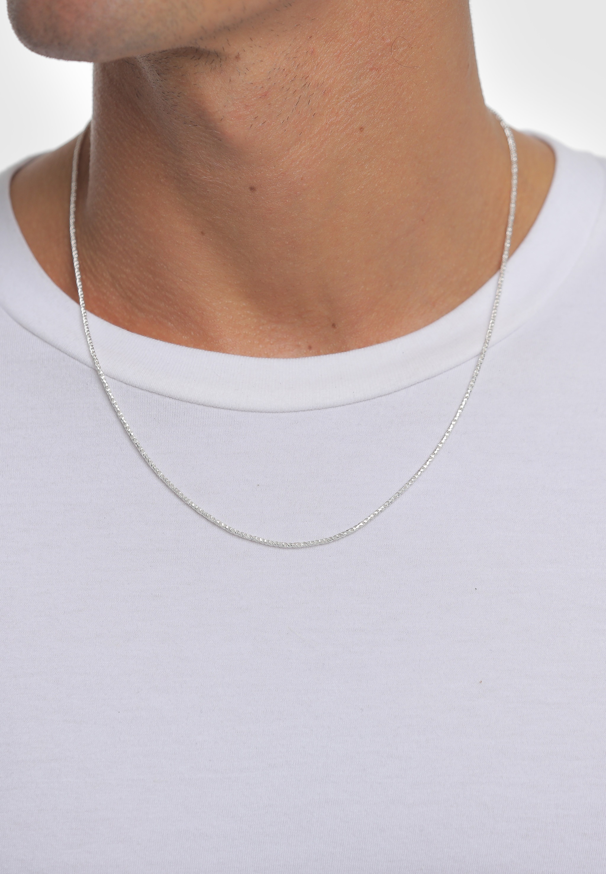 Kuzzoi Silberkette »Halskette Herren Kordelkette Gedreht Fein ca.2 mm 925 Silber«