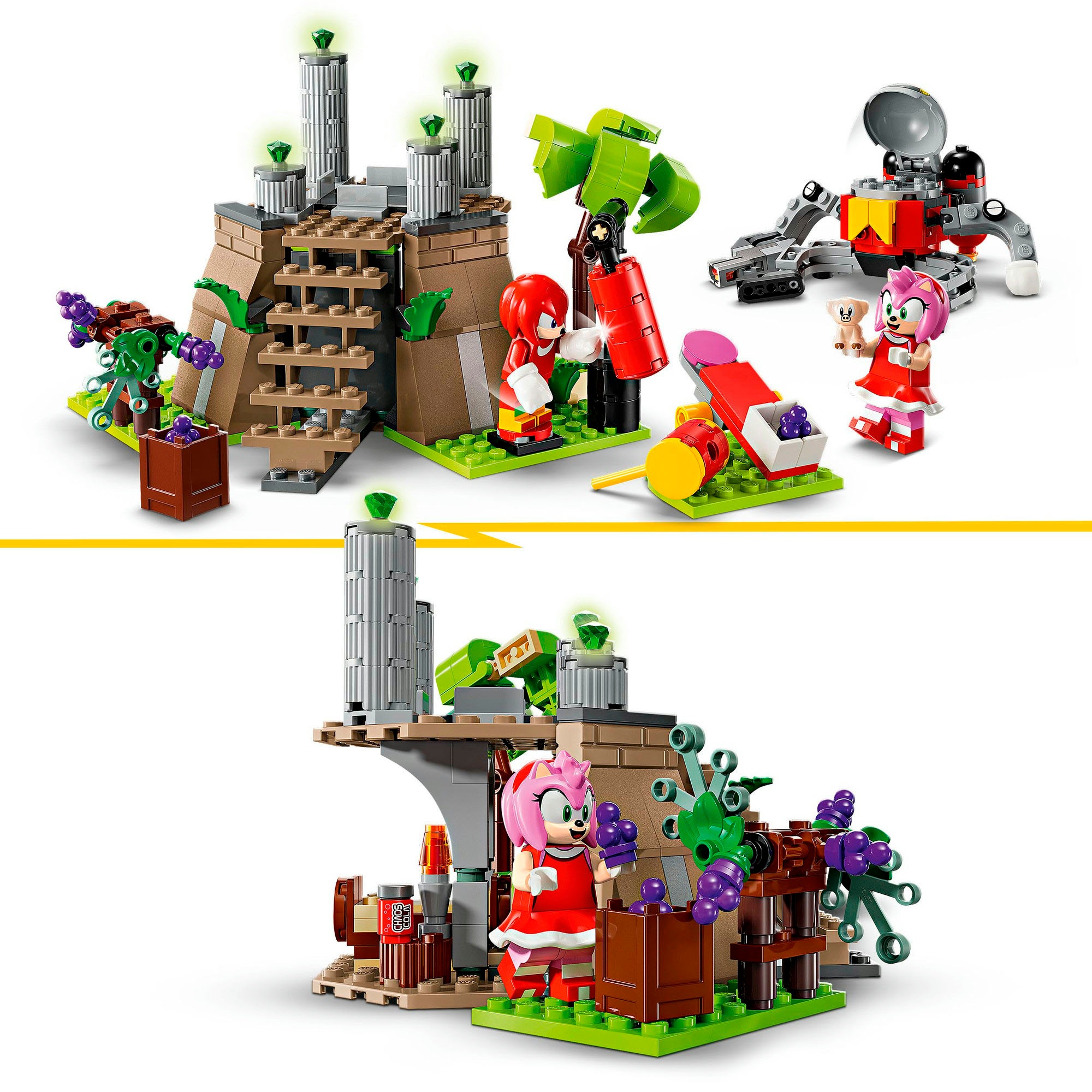 LEGO® Konstruktionsspielsteine »Knuckles und der Schrein des Master Emerald (76998), LEGO Sonic«, (325 St.), Made in Europe