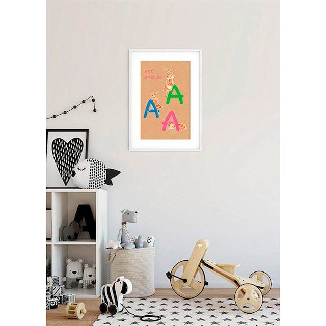 Komar Poster »ABC Animal A«, Buchstaben, (1 St.), Kinderzimmer, Schlafzimmer,  Wohnzimmer online bei OTTO