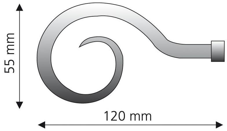 Liedeco Gardinenstangen-Endstück »Apoll«, (Set, 2 mm Ø 16 bei Gardinenstangen St.), kaufen OTTO für