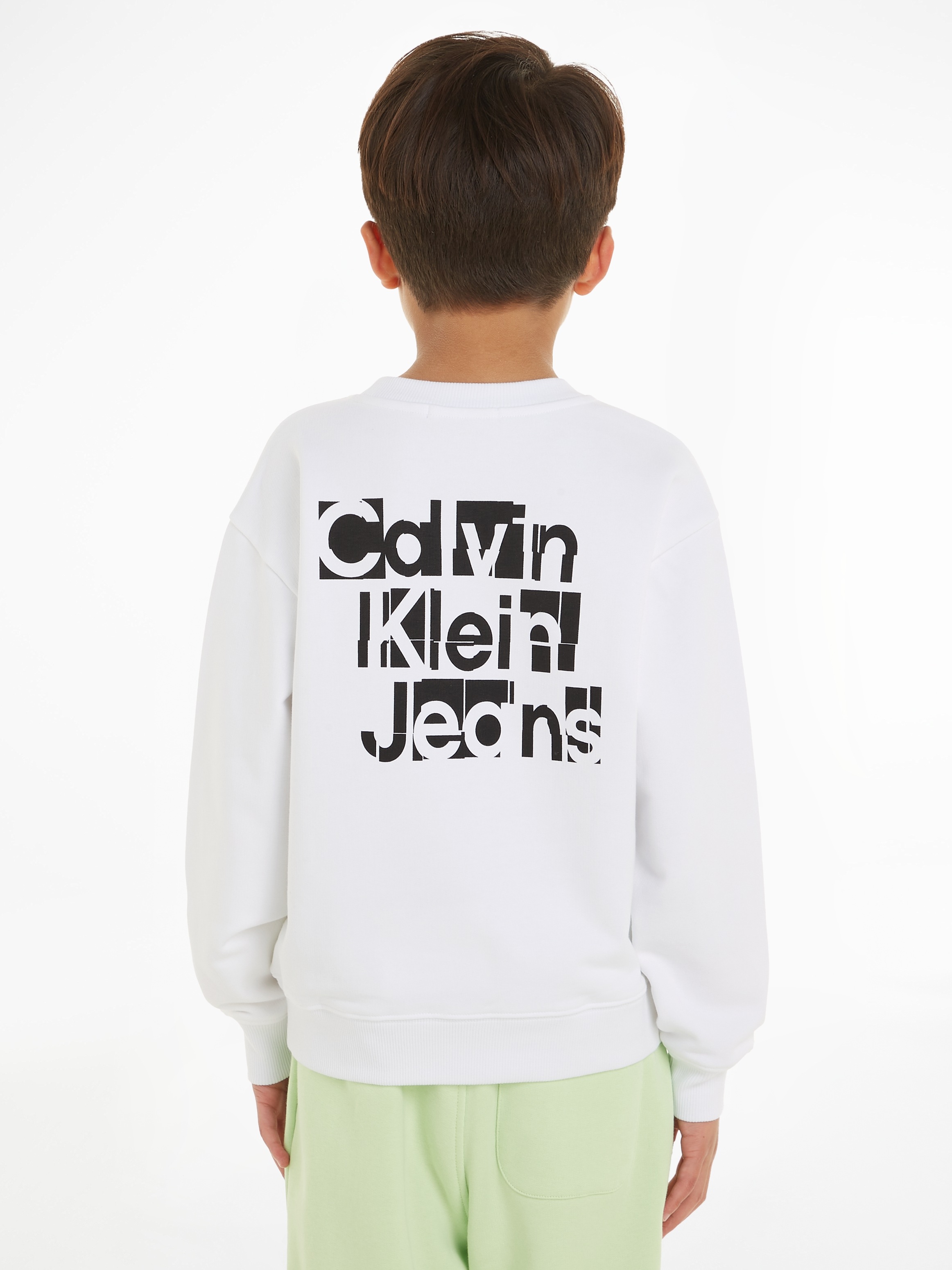 Calvin Logodruck Jeans GRID Klein online bestellen INST. Sweatshirt »PLACED mit CREWNECK«,
