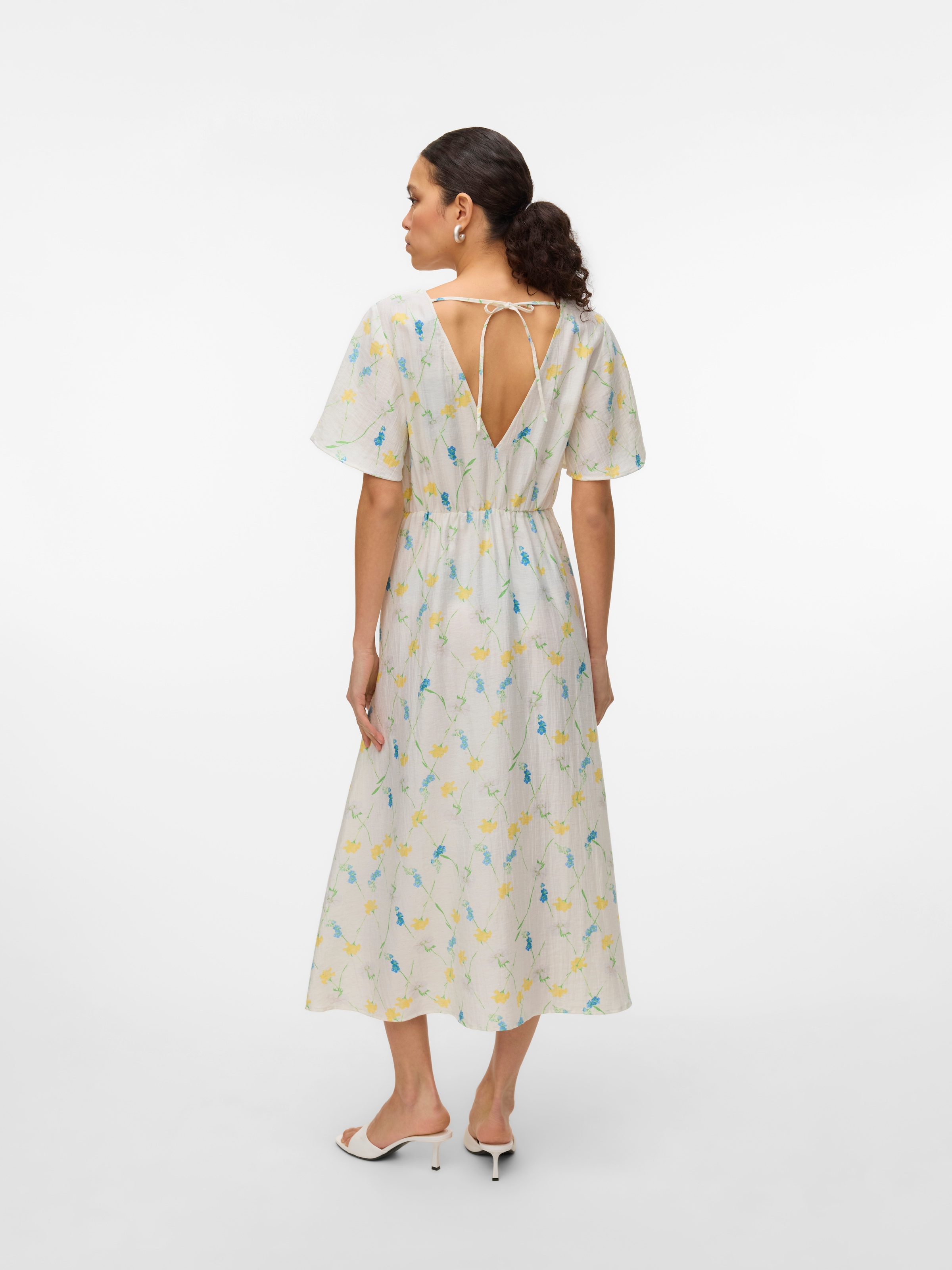 Vero Moda Sommerkleid »VMFLORA OLGA SS 7/8 DRESS WVN GA«