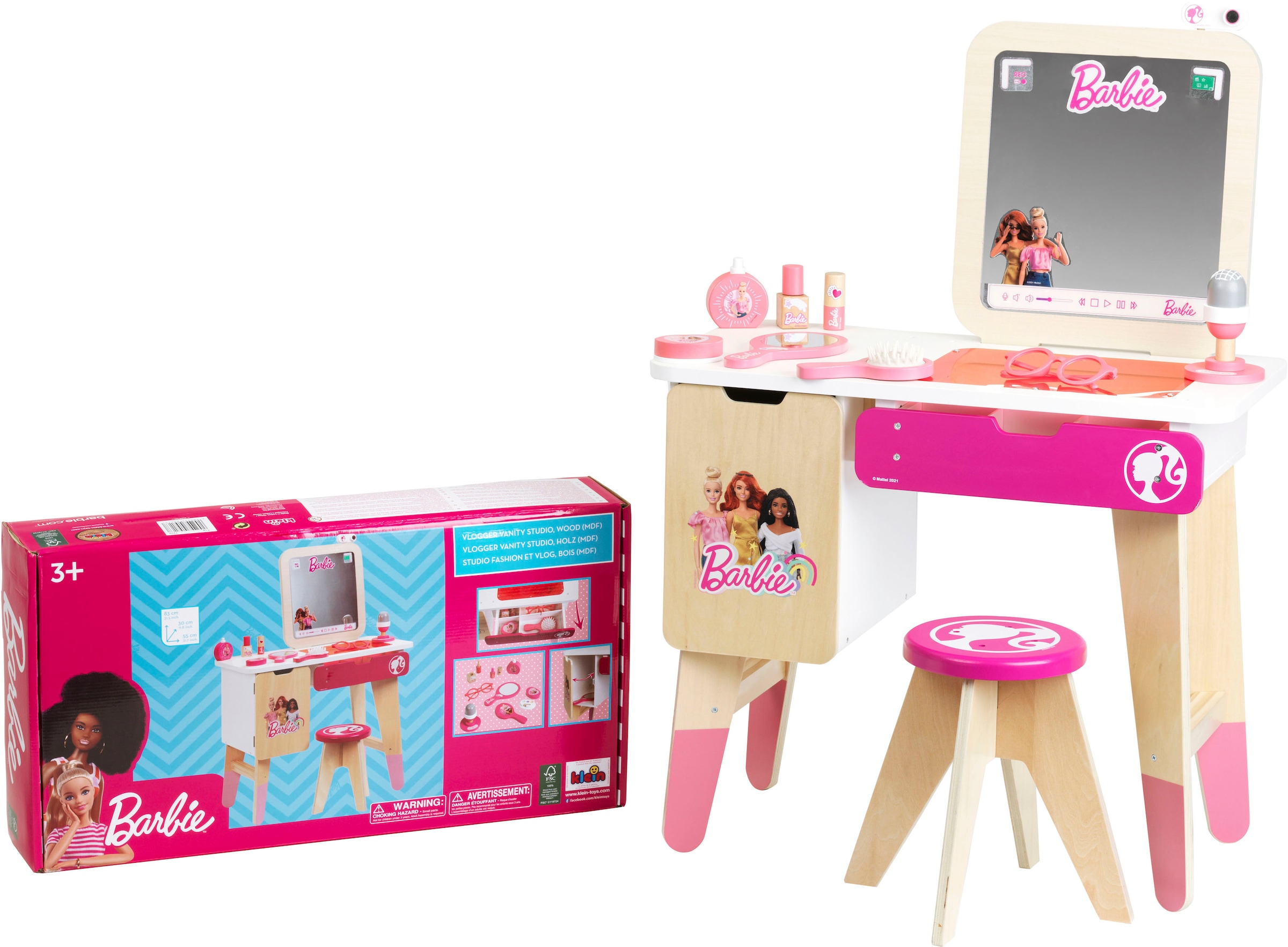 Klein Schminktisch »Holzspielzeug, Barbie Vloggerstudio«, kaufen Holz online aus