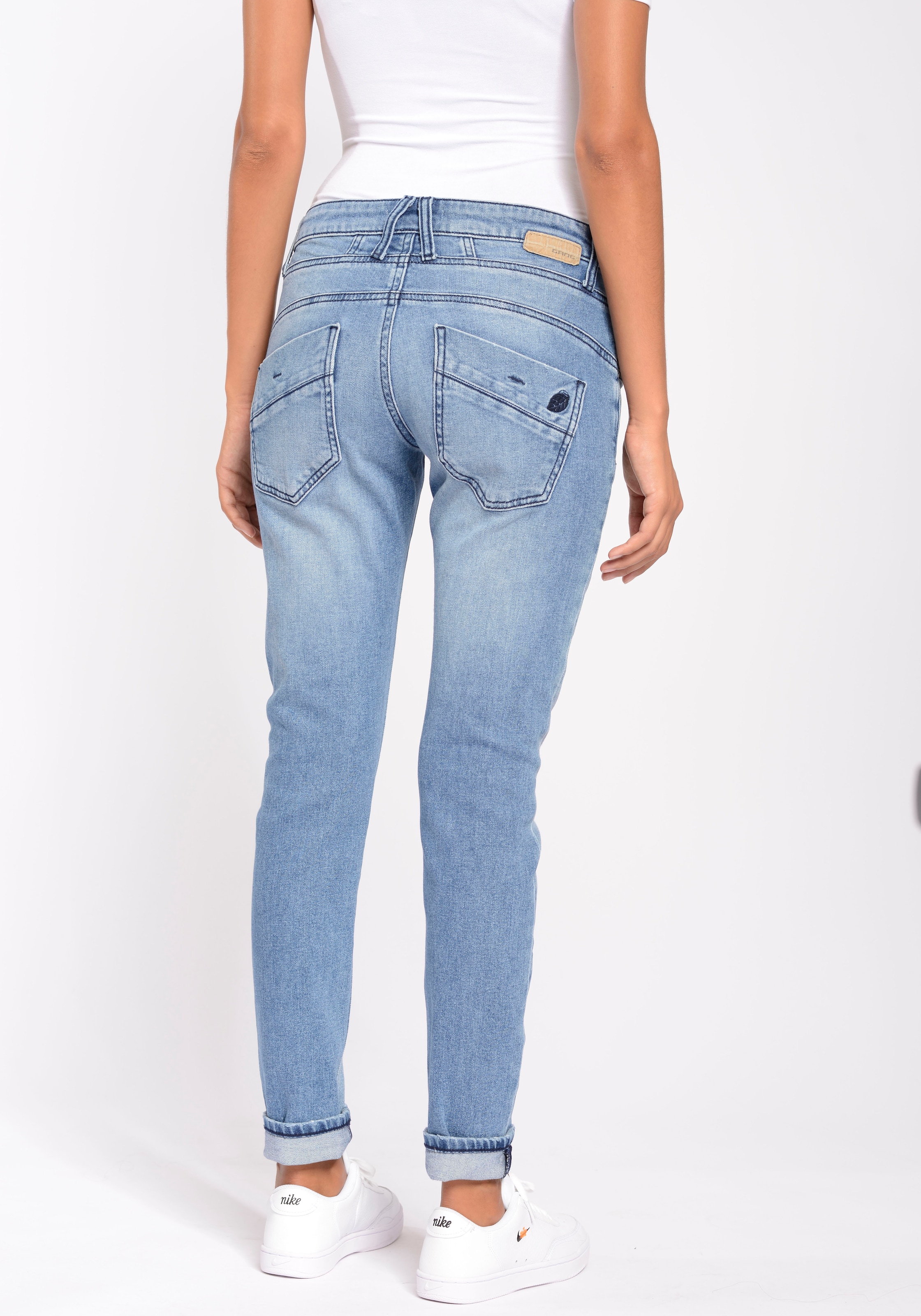 GANG Relax-fit-Jeans LINE OTTO Online und Bio-Baumwolle kaufen der Shop aus ECO mit DEEP Stretch im CROTCH«, »94GERDA