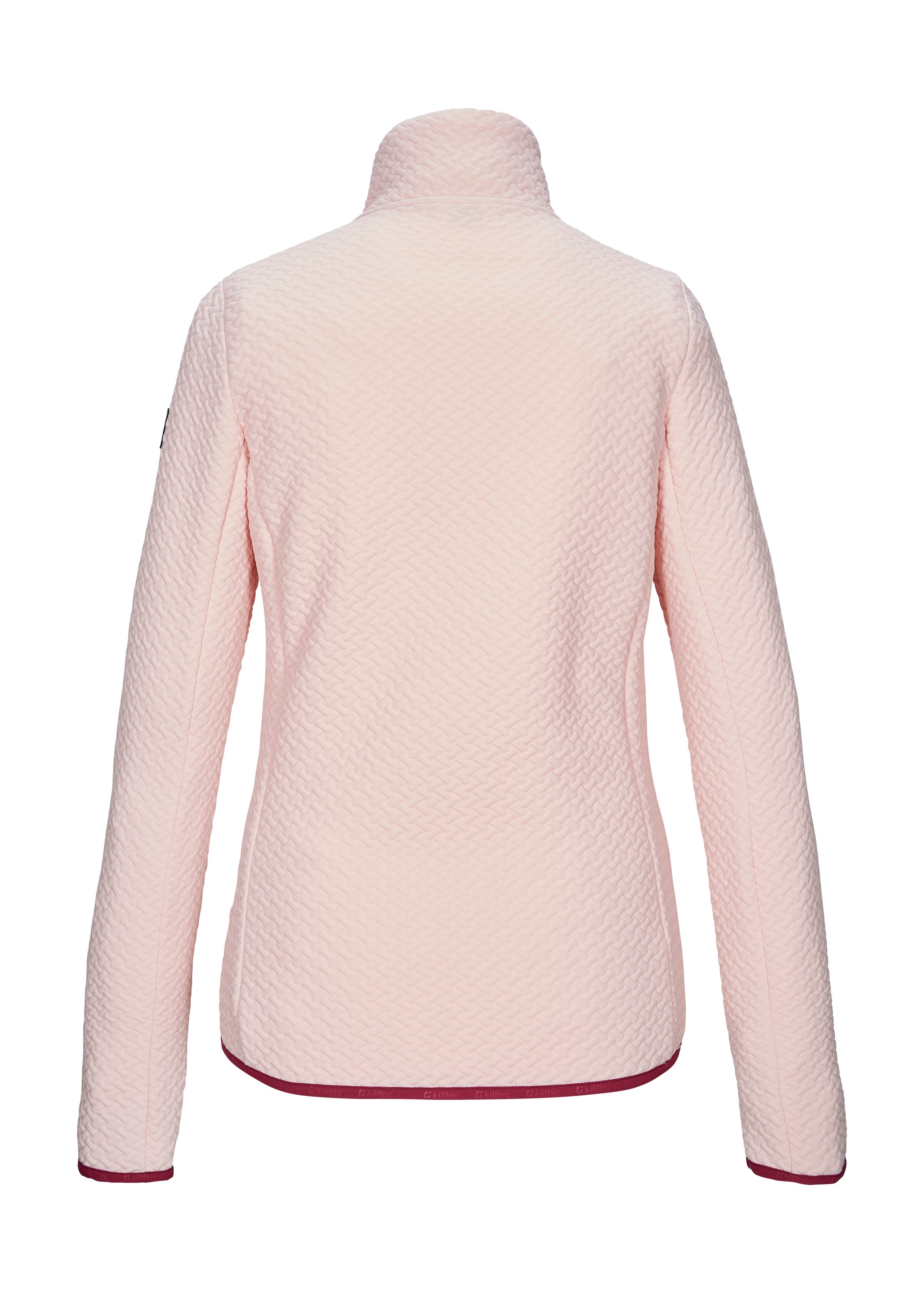 Killtec Strickjacke »KOS 79 WMN FLX JCKT« Powerstretchjacke mit Flechtmuster, 2-Wege-Stretch, Kinnschutz