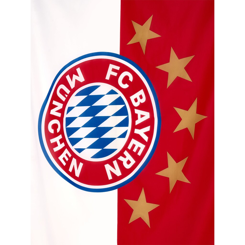 FC Bayern Fahne »FC Bayern München Hissfahne 5 Sterne Logo, 180x120cm«