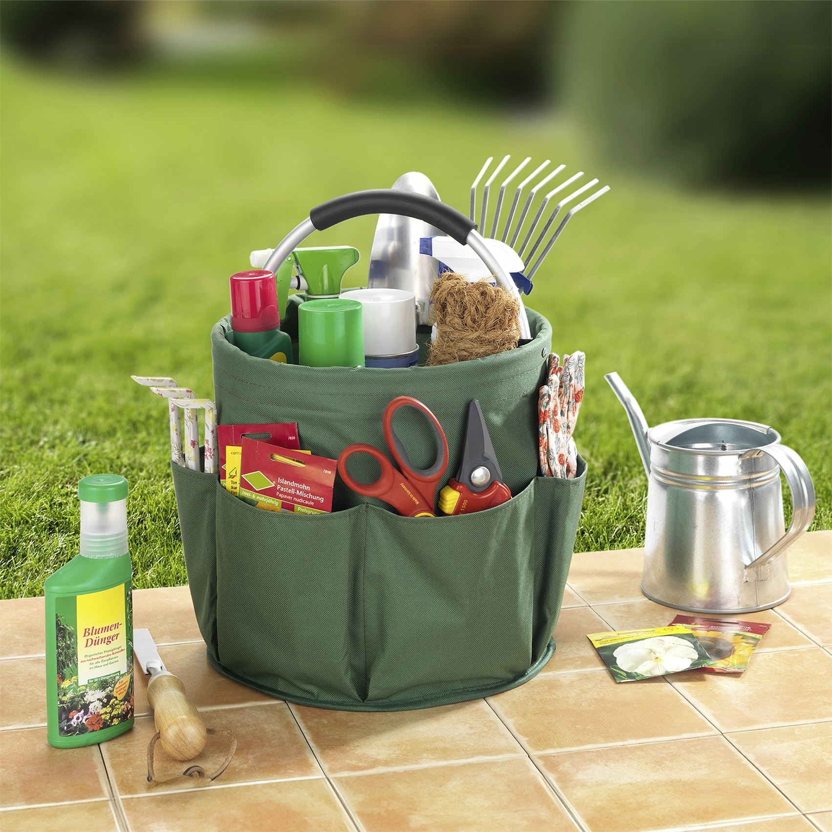 Maximex Organizer »Universal-Reinigungs-Caddy«, Allzweckkorb mit 6 Außentaschen, ideal für Haushalt, Garten & Camping