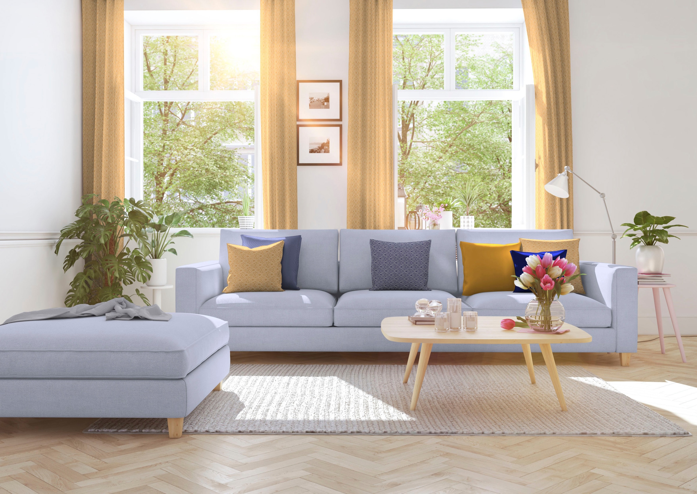 Adam Vorhang »Urban Cactus« Kräuselband 1 Stk. tlg. aus 100% Bio-Baumwolle