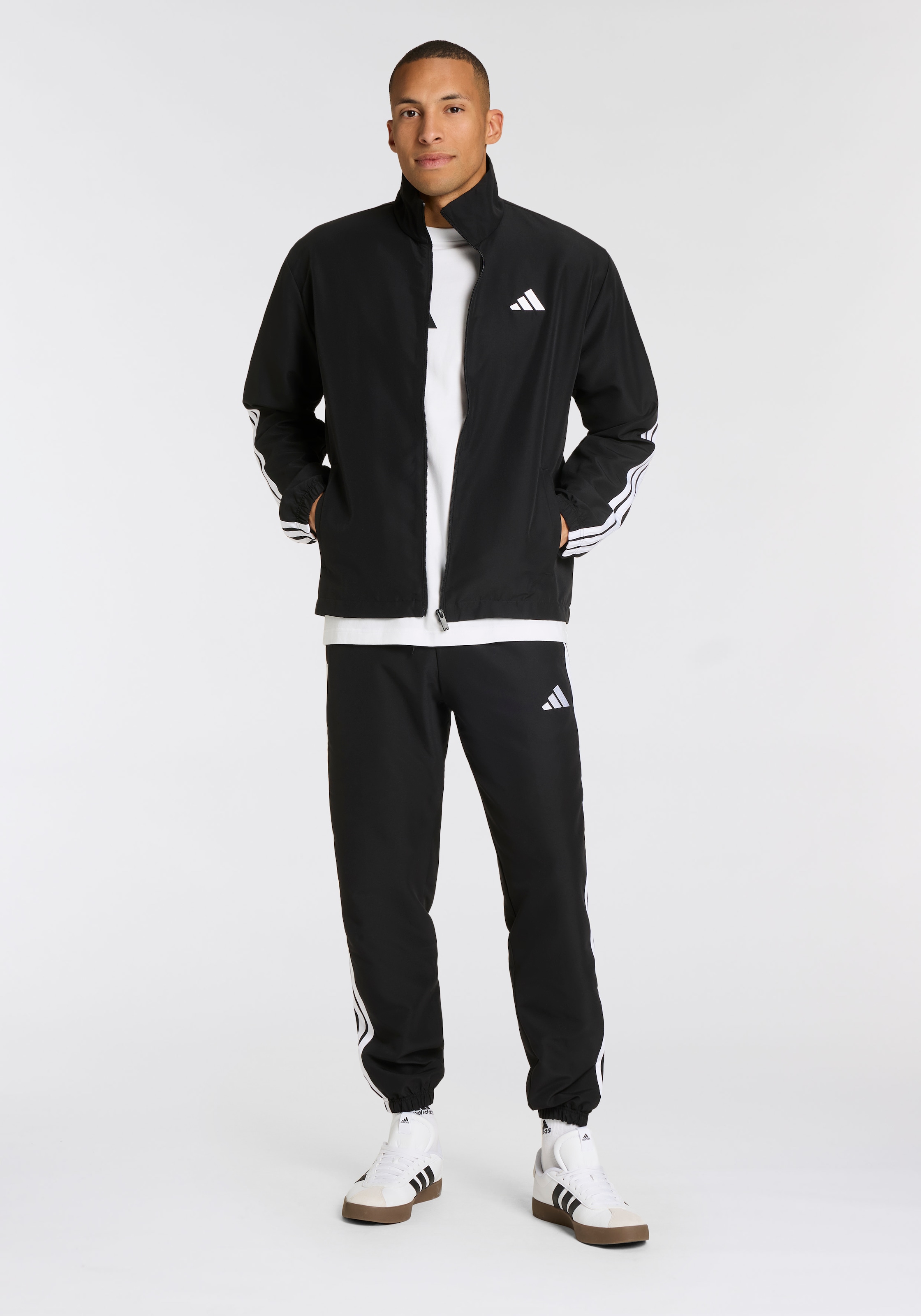 adidas Sportswear Trainingsanzug »M 3S WV TT TS«, (2 tlg.), drei Streifen Woven Tracksuit