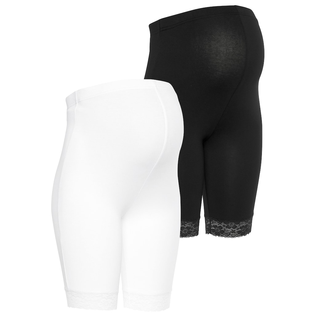 Neun Monate Umstandsleggings », 2er Pack Radler für Schwangerschaft und Stillzeit«, (Packung, 2 tlg.)