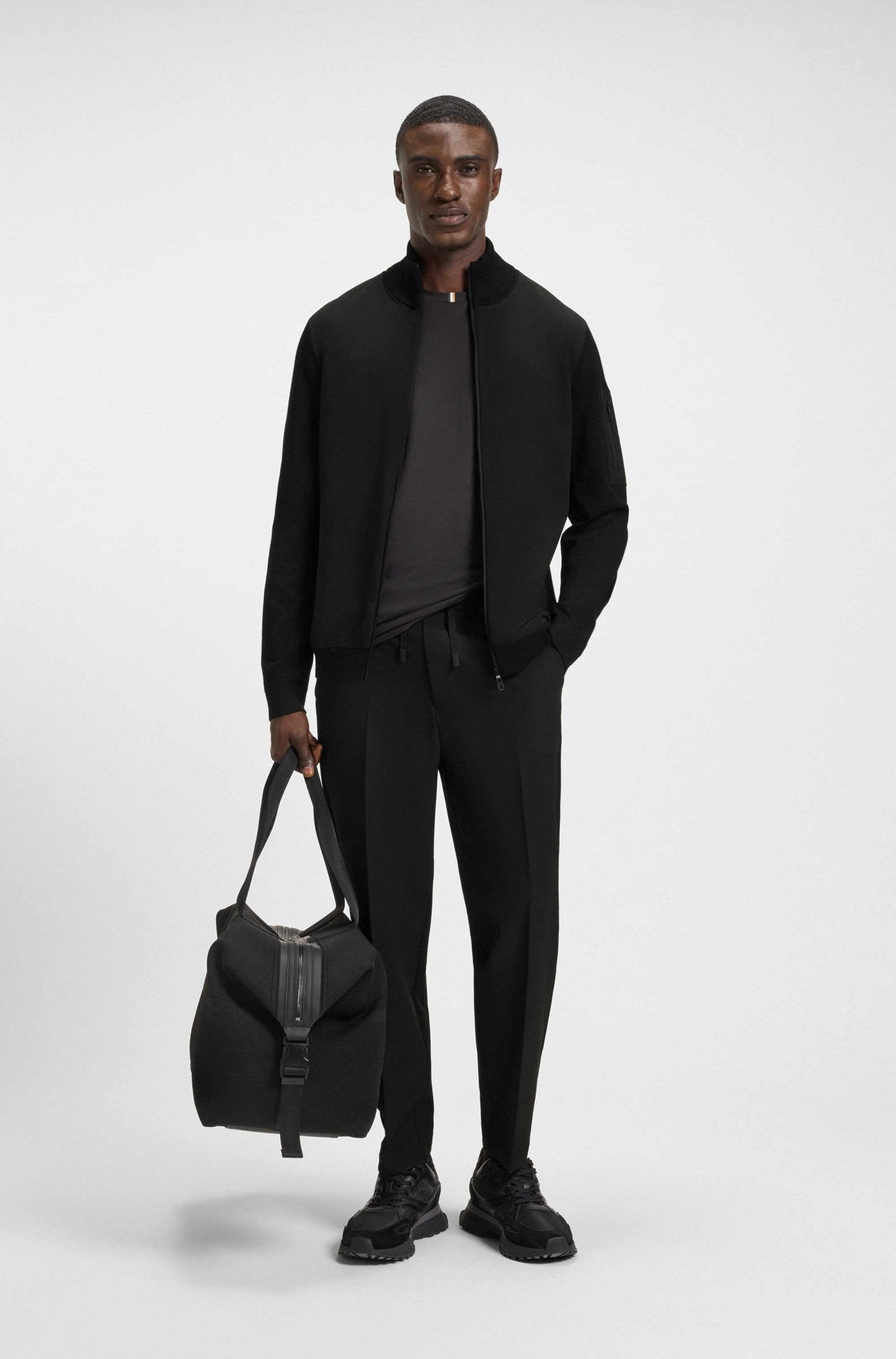 BOSS GREEN Hybridjacke »Momentum«, regular fit, mit Stehkragen
