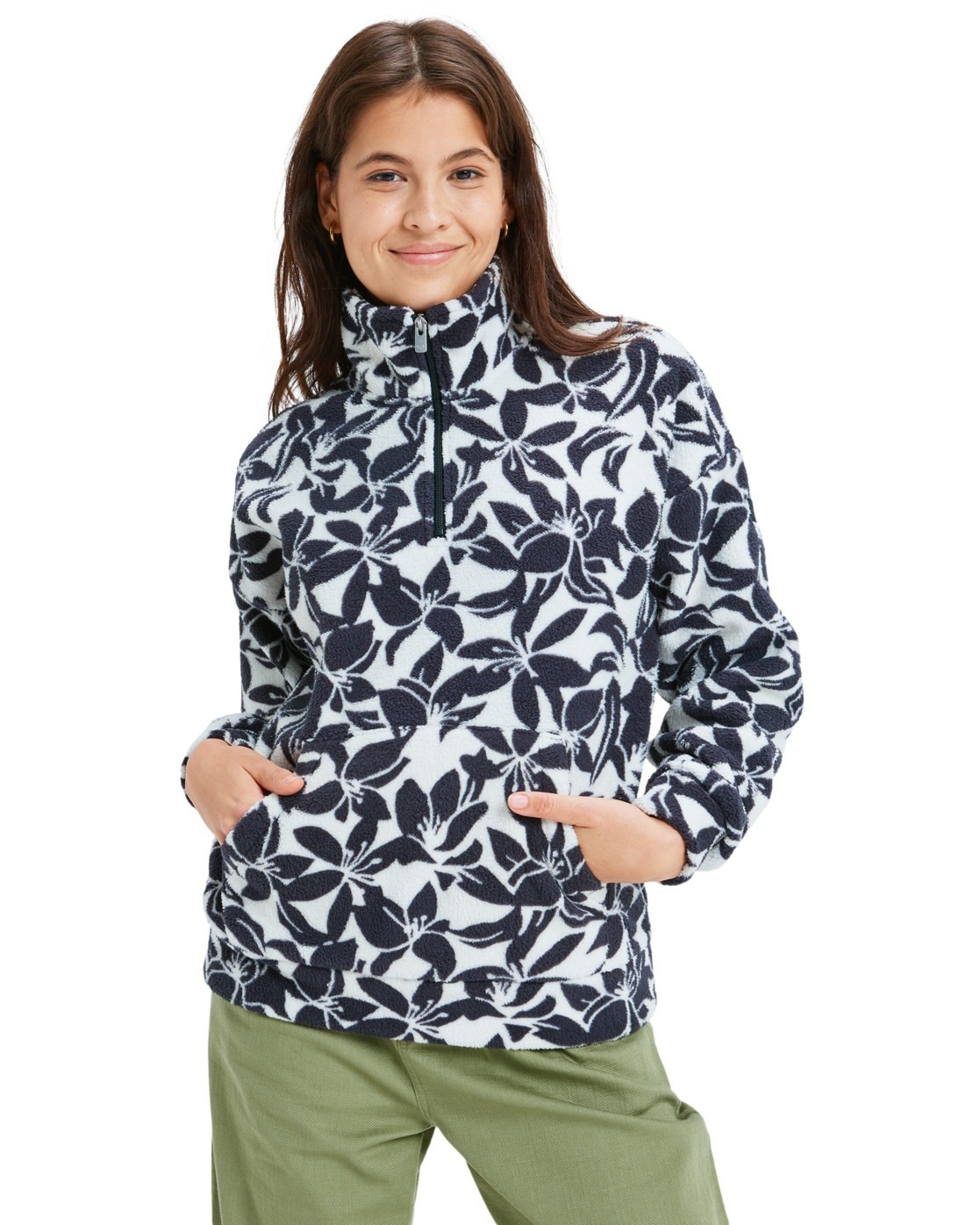 Roxy Strickfleece-Pullover »Live Out Loud«