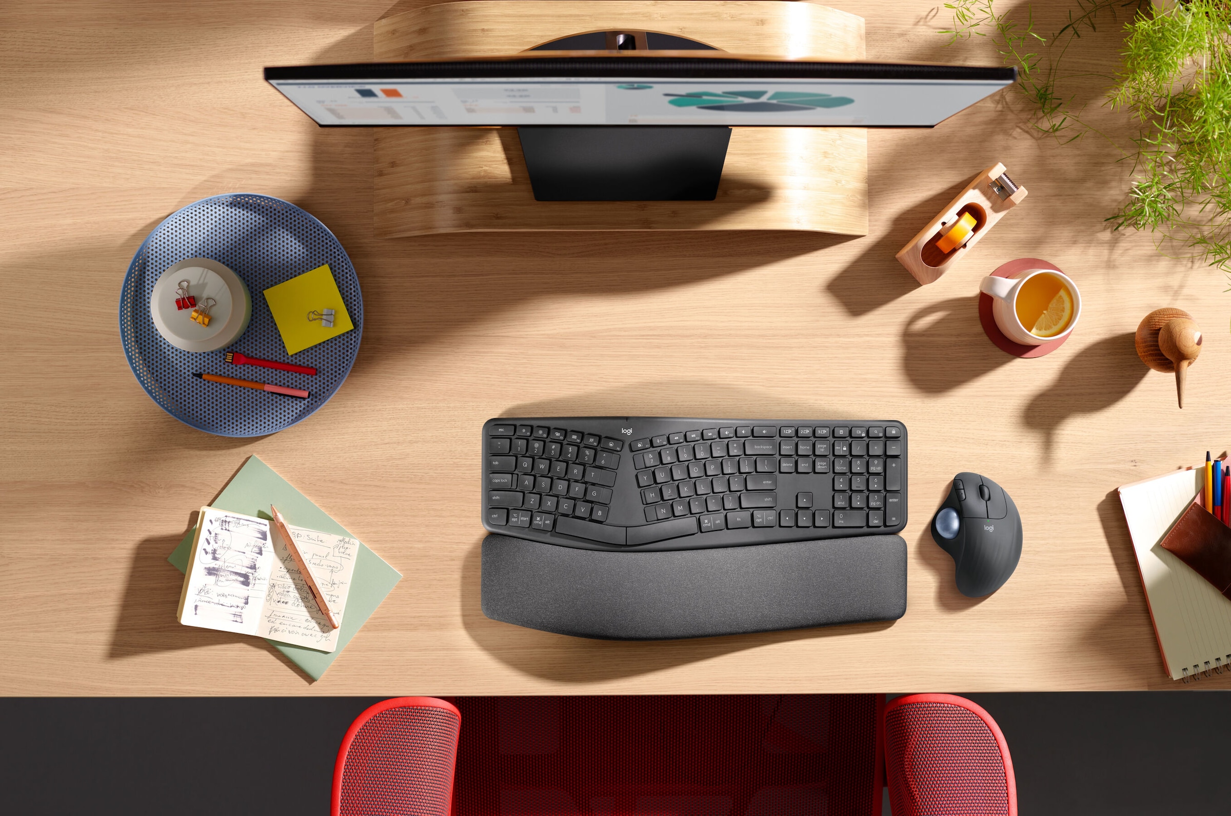 Logitech Maus »ERGO M575 for Business«