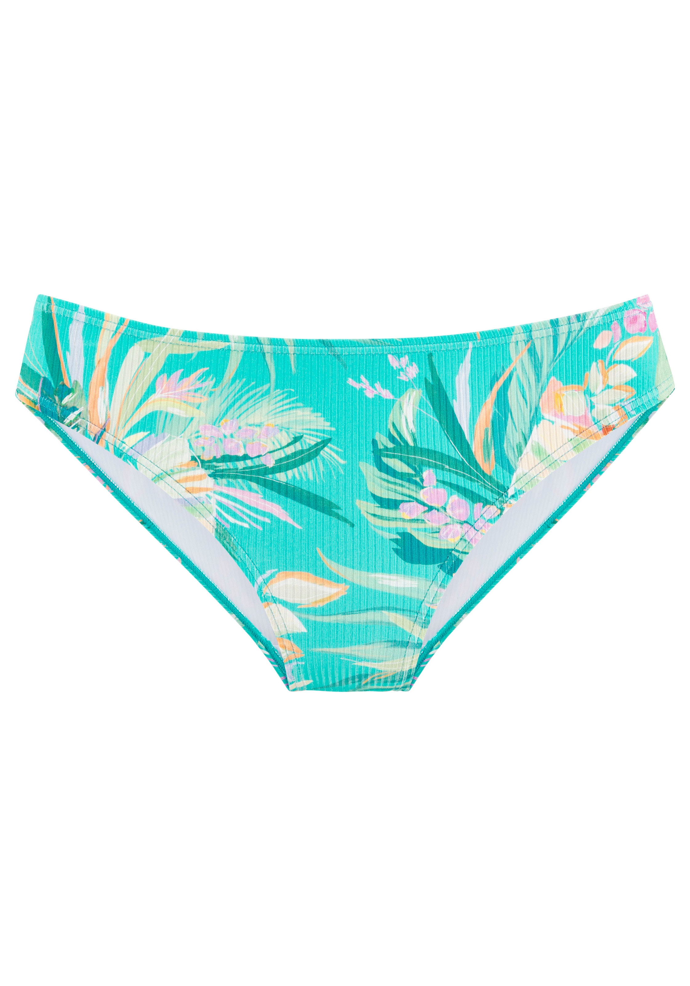 Venice Beach Bikini-Hose »Sandra«, in modischer, leicht glänzender Rippware