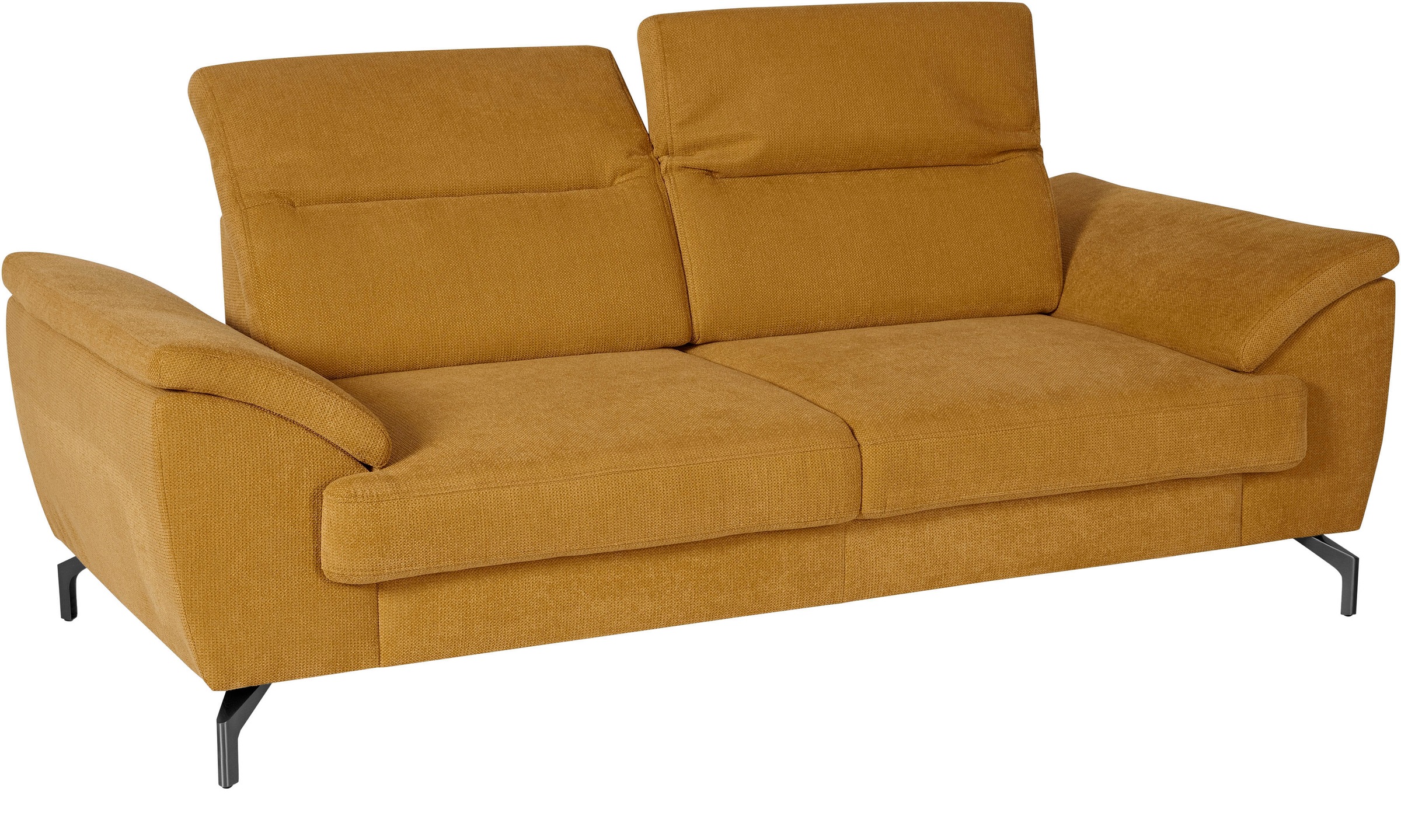sit&more 2,5-Sitzer »Percy«, 15 cm Fußhöhe, Sitztiefenverstellung, wahlweise Kopfteilverstellung