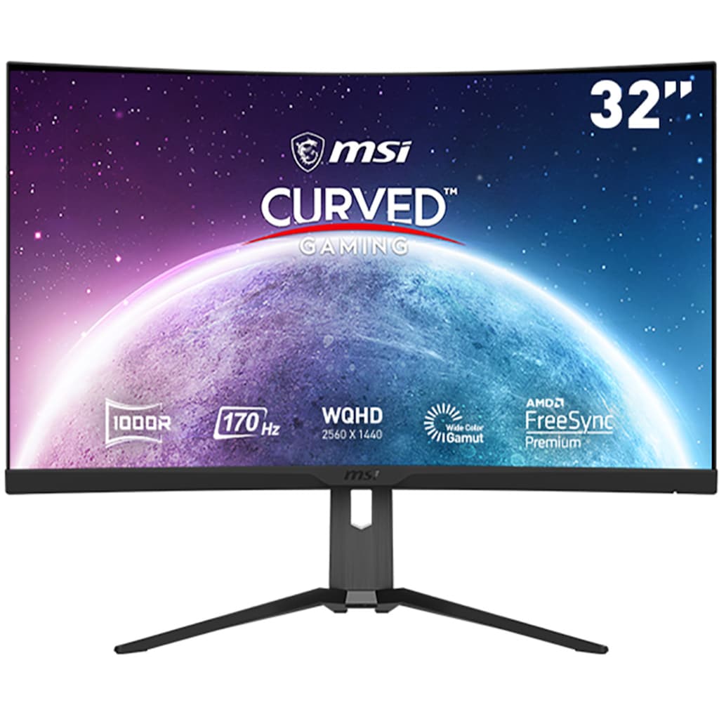 MSI Curved-Gaming-LED-Monitor »G322CQP«, 80 cm/31,5 Zoll, 2560 x 1440 px, WQHD, 1 ms Reaktionszeit, 170 Hz