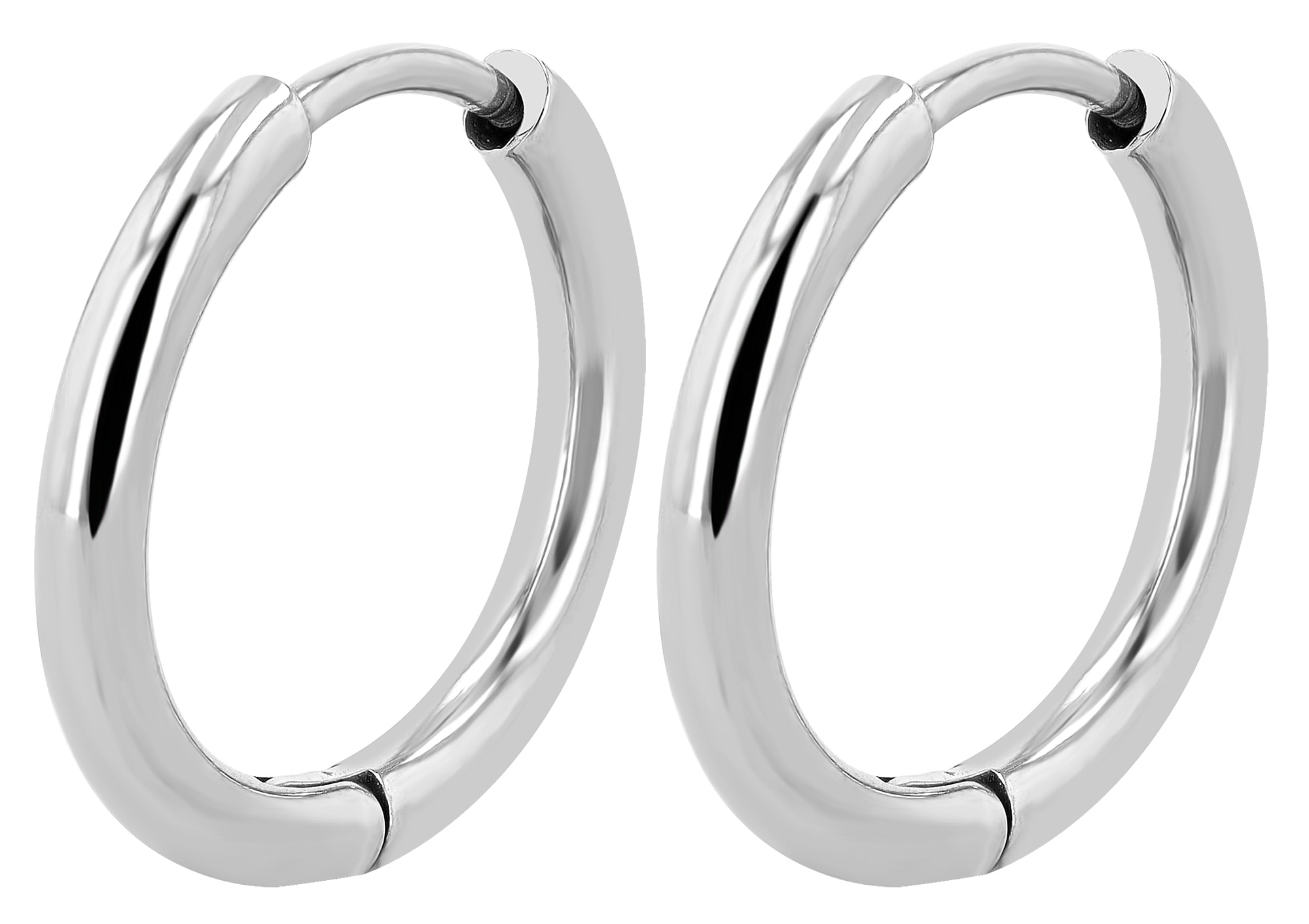 Adelia´s Paar Creolen »Unisex Ohrringe ¿ Klappcreole aus Titan«