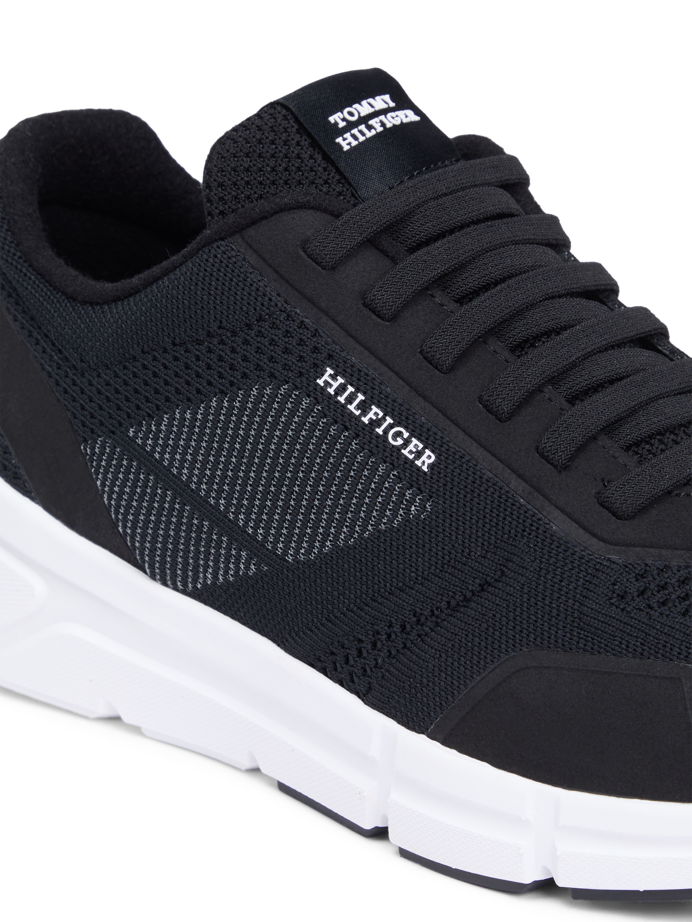 Tommy Hilfiger Sneaker »MODERN COMFORT RUN TECH KNIT«  , Freizeitschuh, Halbschuh, Schnürschuh mit seitlichem Logo