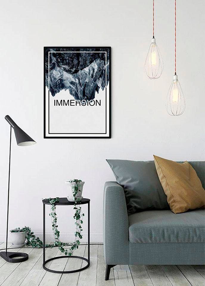 Komar Poster »Immersion Steel«, Abstrakt-Sprüche & Texte, (1 St.), Kinderzimmer, Schlafzimmer, Wohnzimmer
