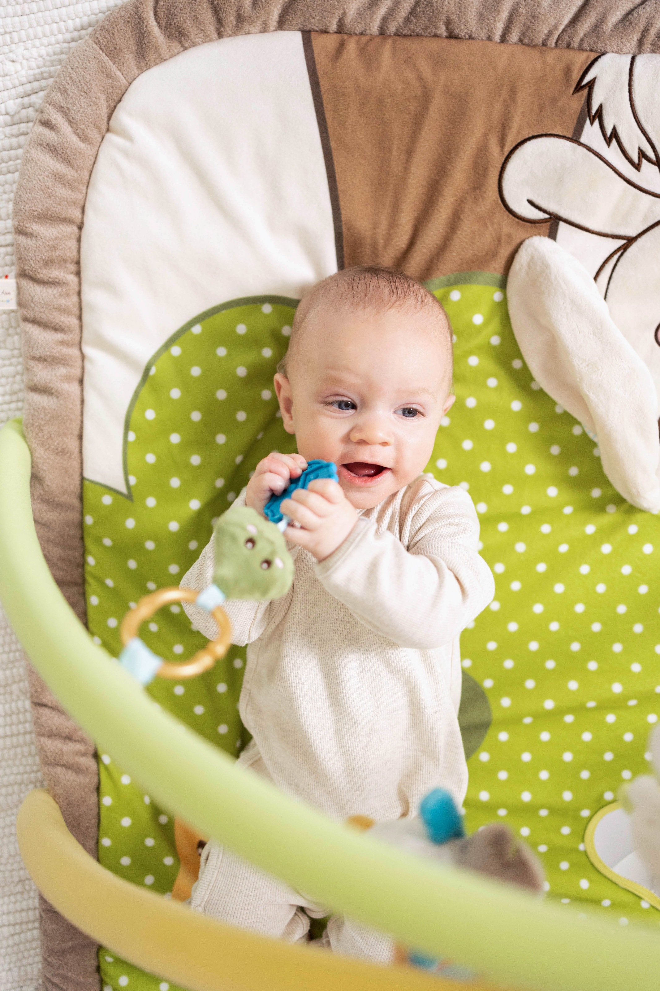 Nici Baby Gym »My First NICI Kollektion, 3-D Activity-Decke«, mit Spielkissen Hase und Eule