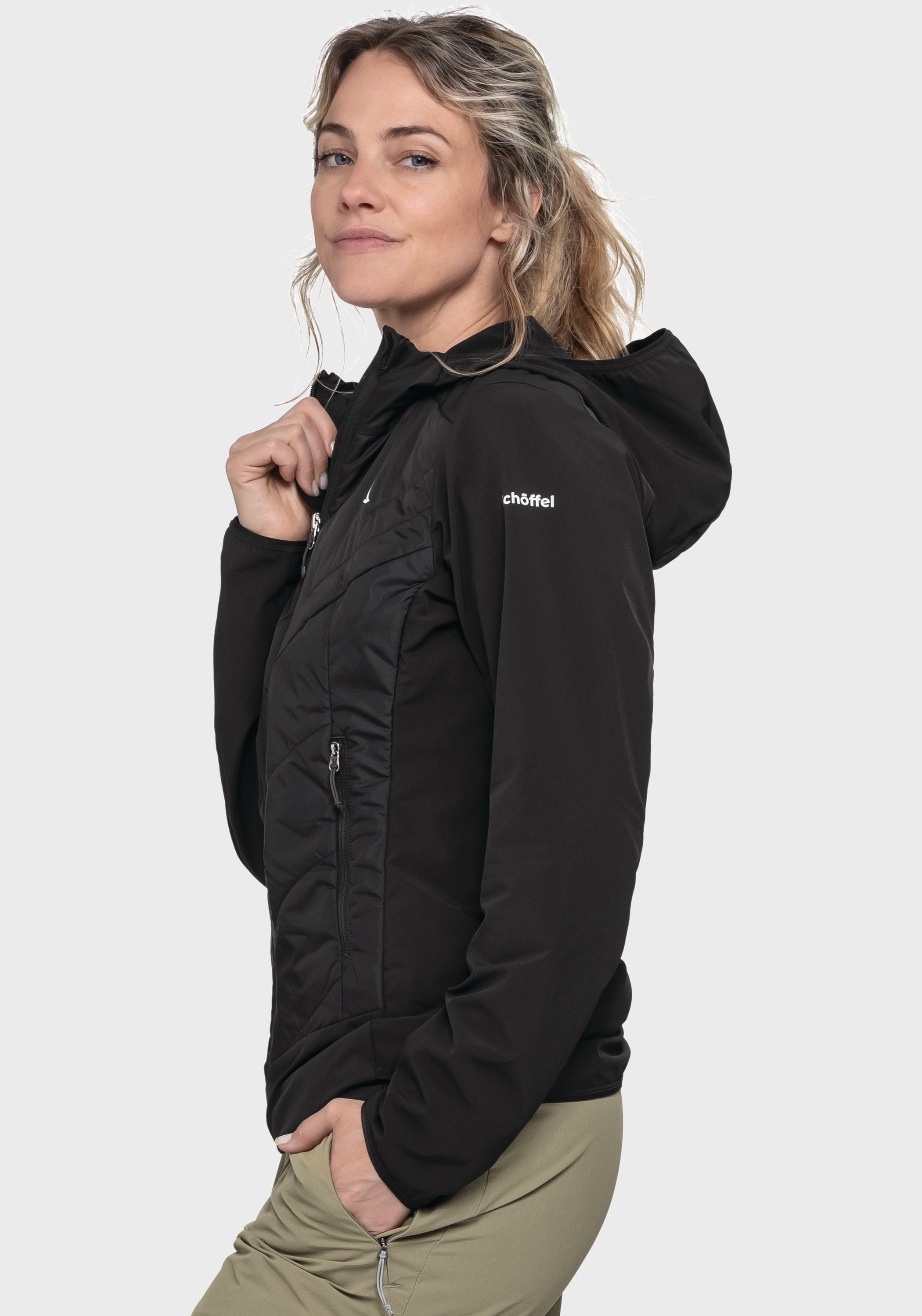 Schöffel Funktionsjacke »Hybrid Jk Style Blaueis WMS« mit Kapuze