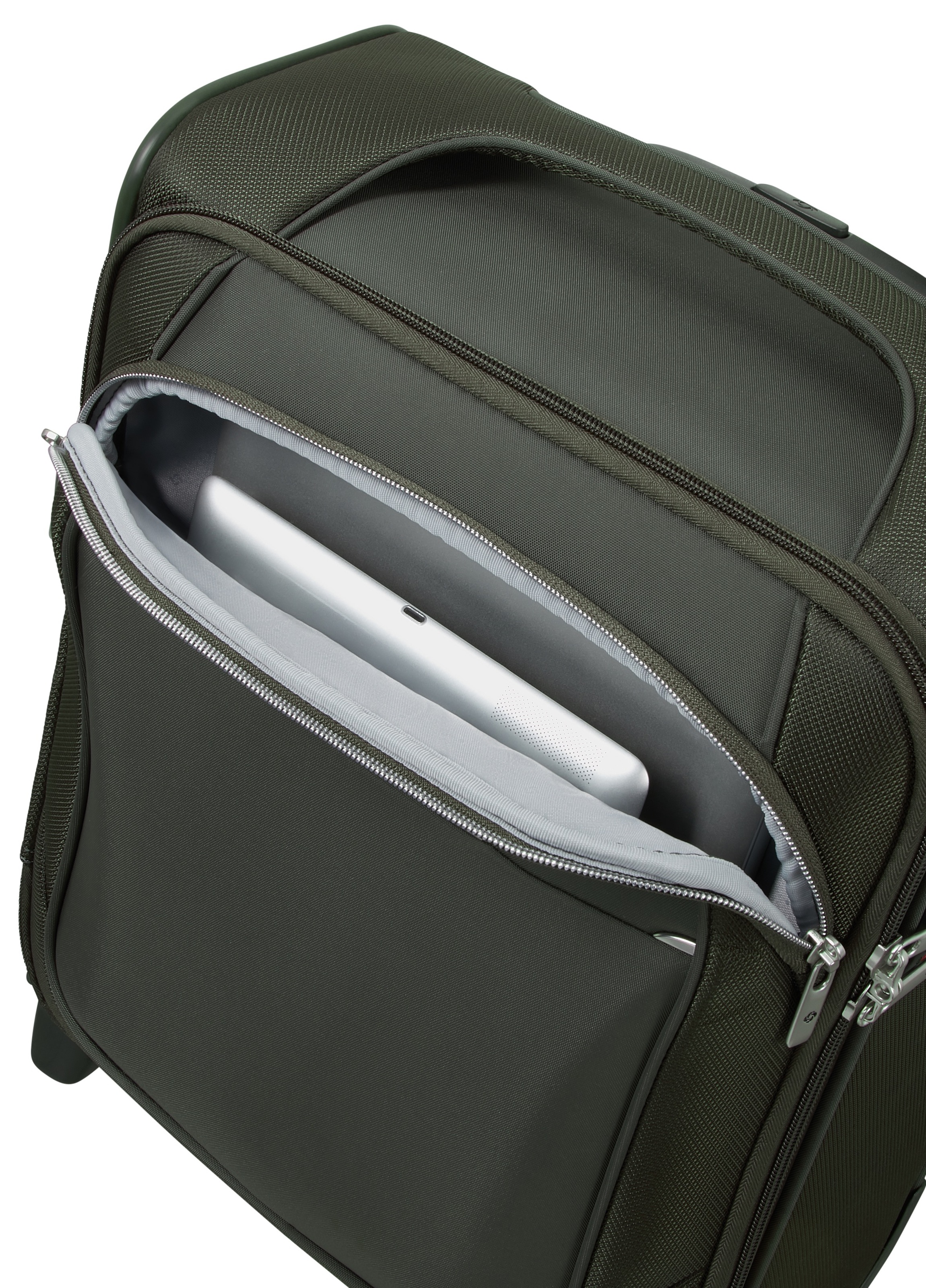Samsonite Weichgepäck-Trolley »RE-LITE, 45 cm«, (Set, 2 St., mit Packwürfel), 2 Rollen, Underseater Handgepäck TSA-Schloss Reisekoffer Laptopfach